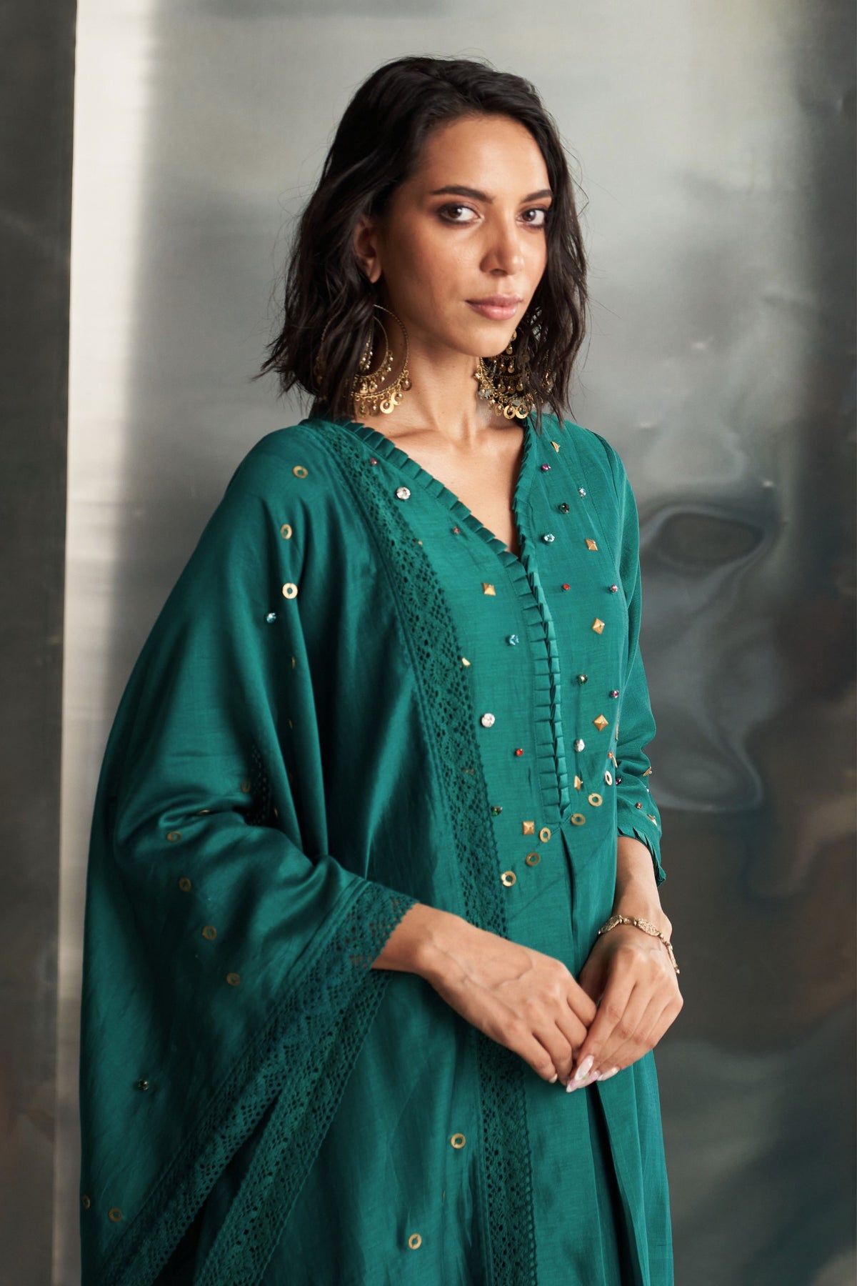 Emerald Green Kurta Set