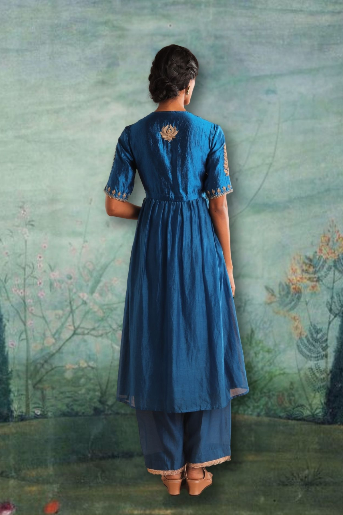 Matka Yoke Slit Tunic Set