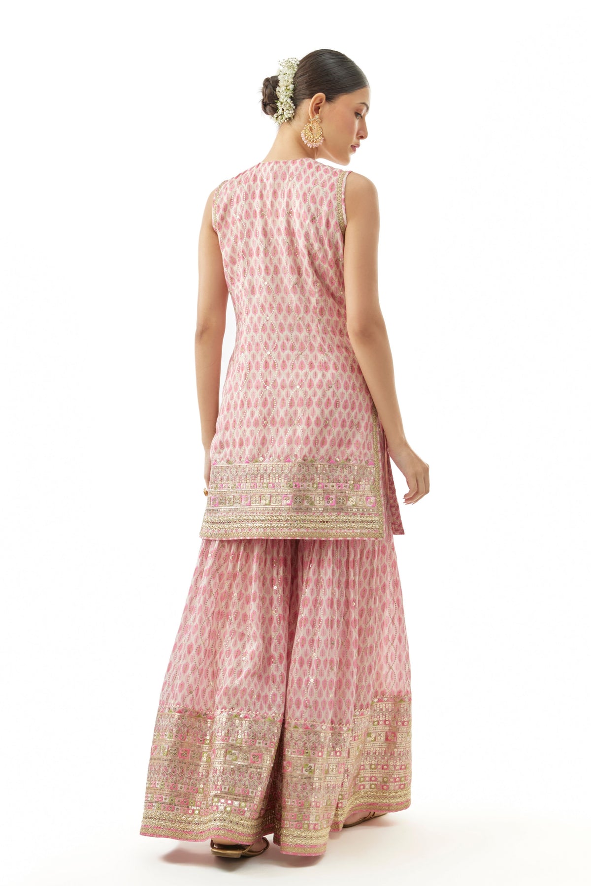 Pink Dhruvi Sharara Set