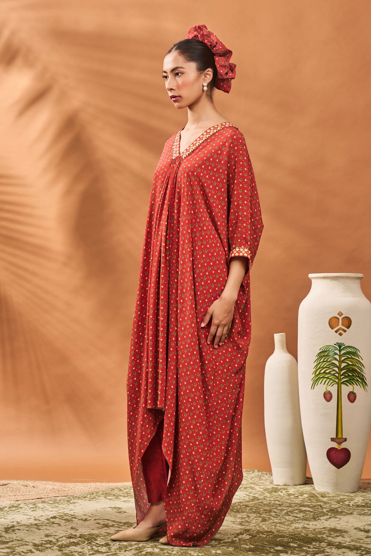 Rust Tree of Hearts Tunic Set