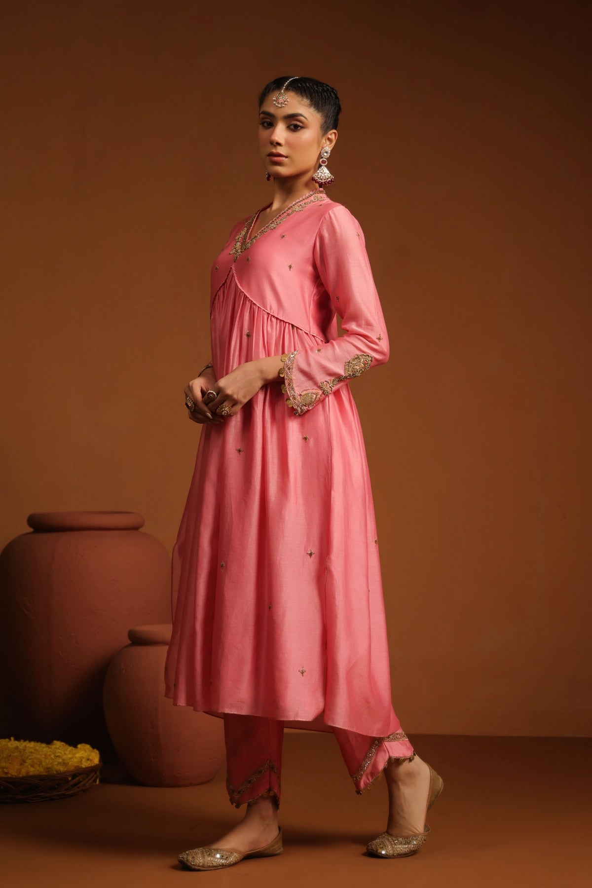 Gulaabi Kurta Set