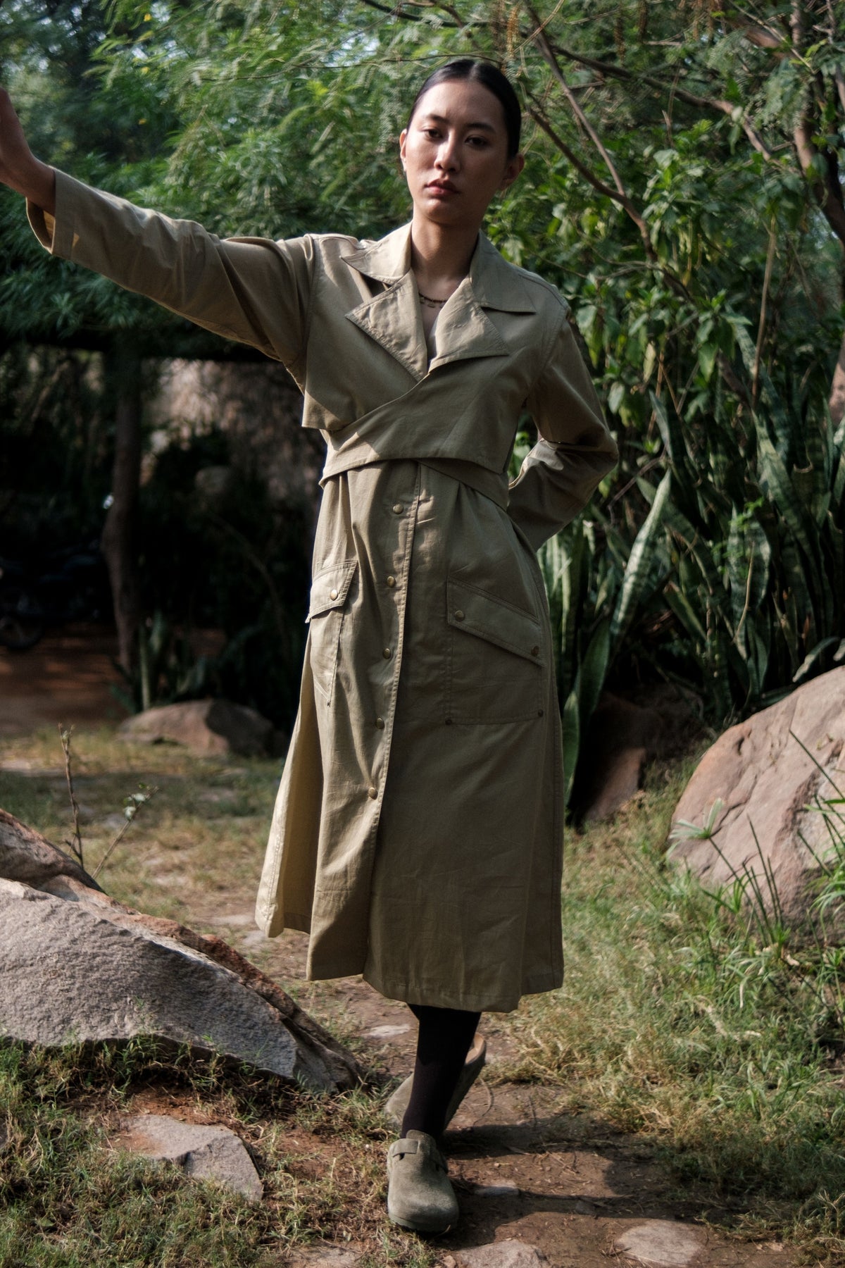Khaki Copenhagen Trench