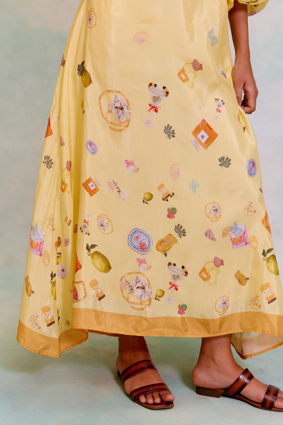 Aurora Powder Yellow Dress