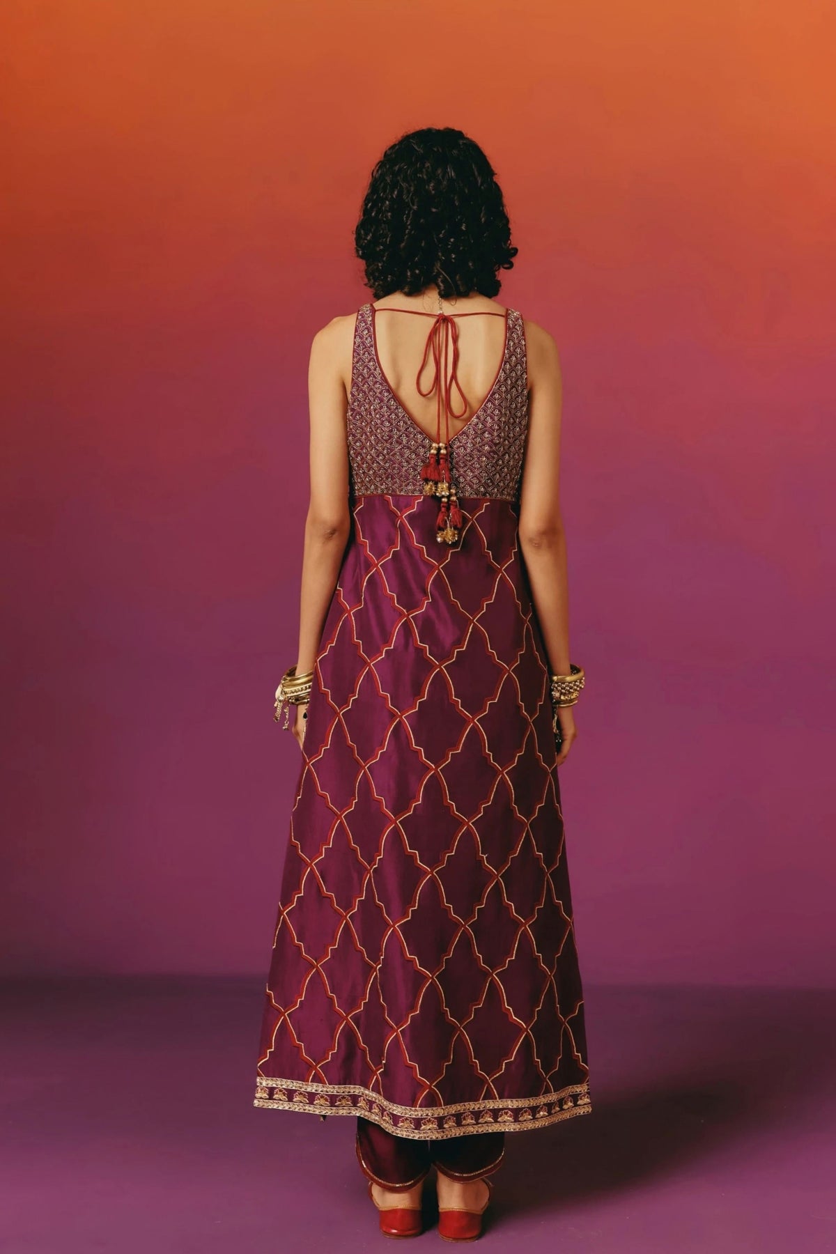 Purple Kurta Set