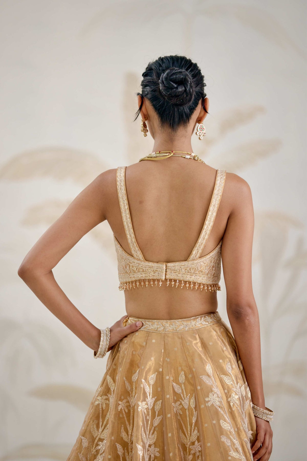Gold Lehenga Set