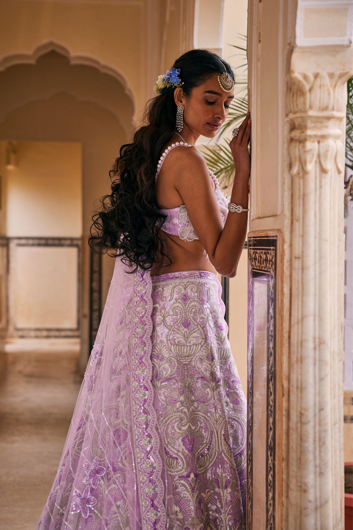 Lilac Gulbagh Lehenga Set