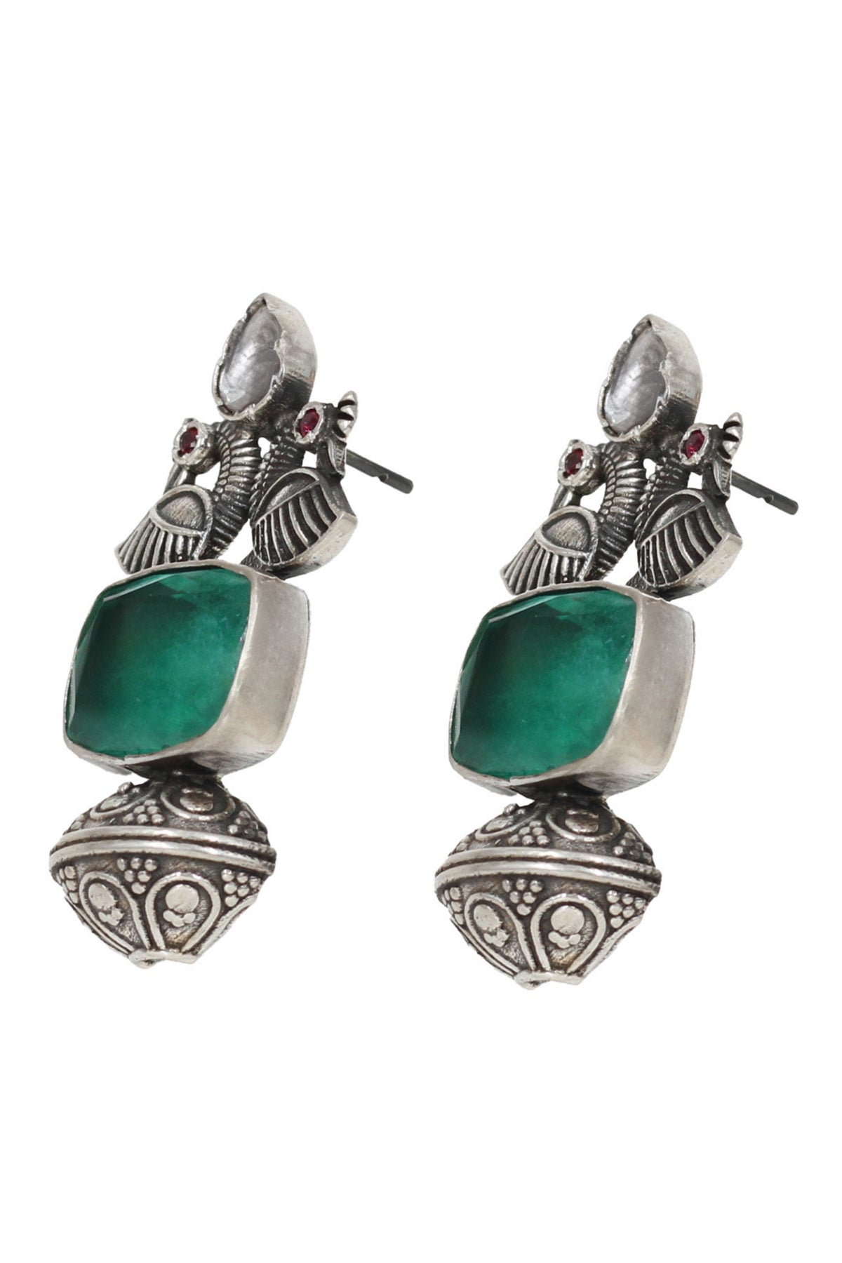 Elegant Silver Handcrafted Earrings