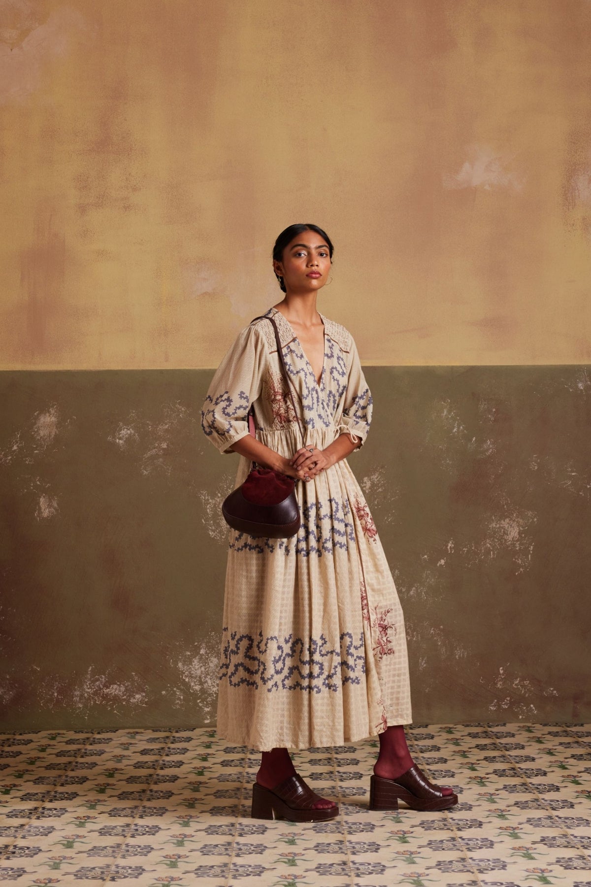 Ivory Spiral Poem Dress