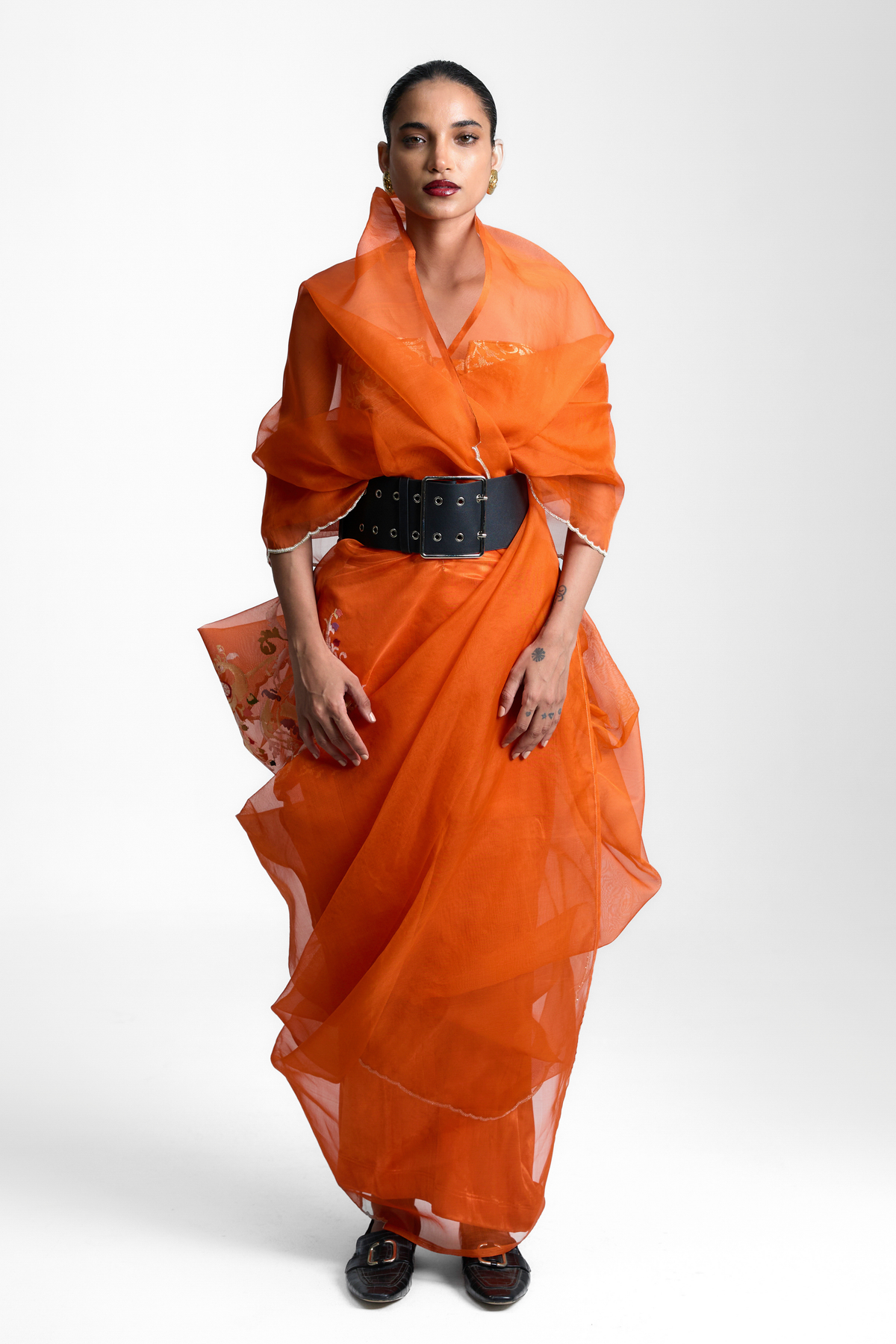 The Amber Glow Saree