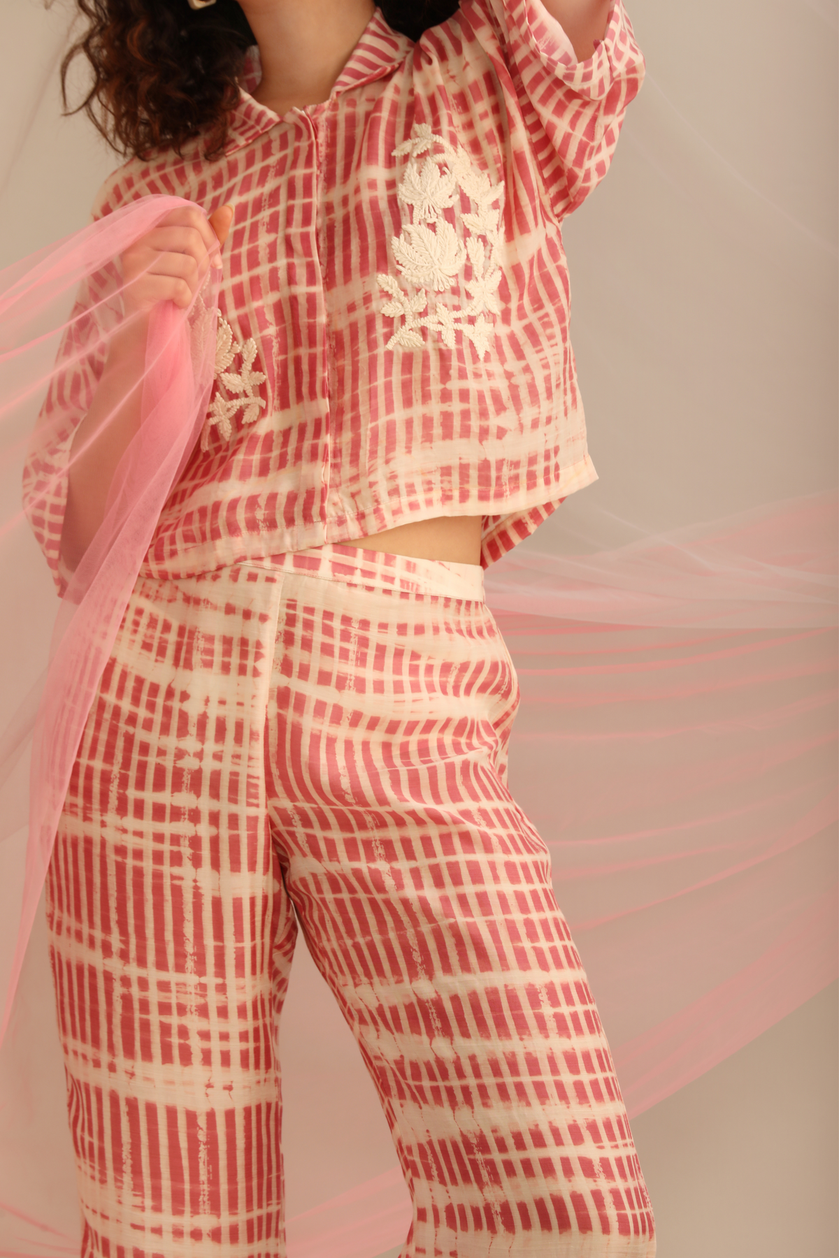 Rose Striped Co-ord Set