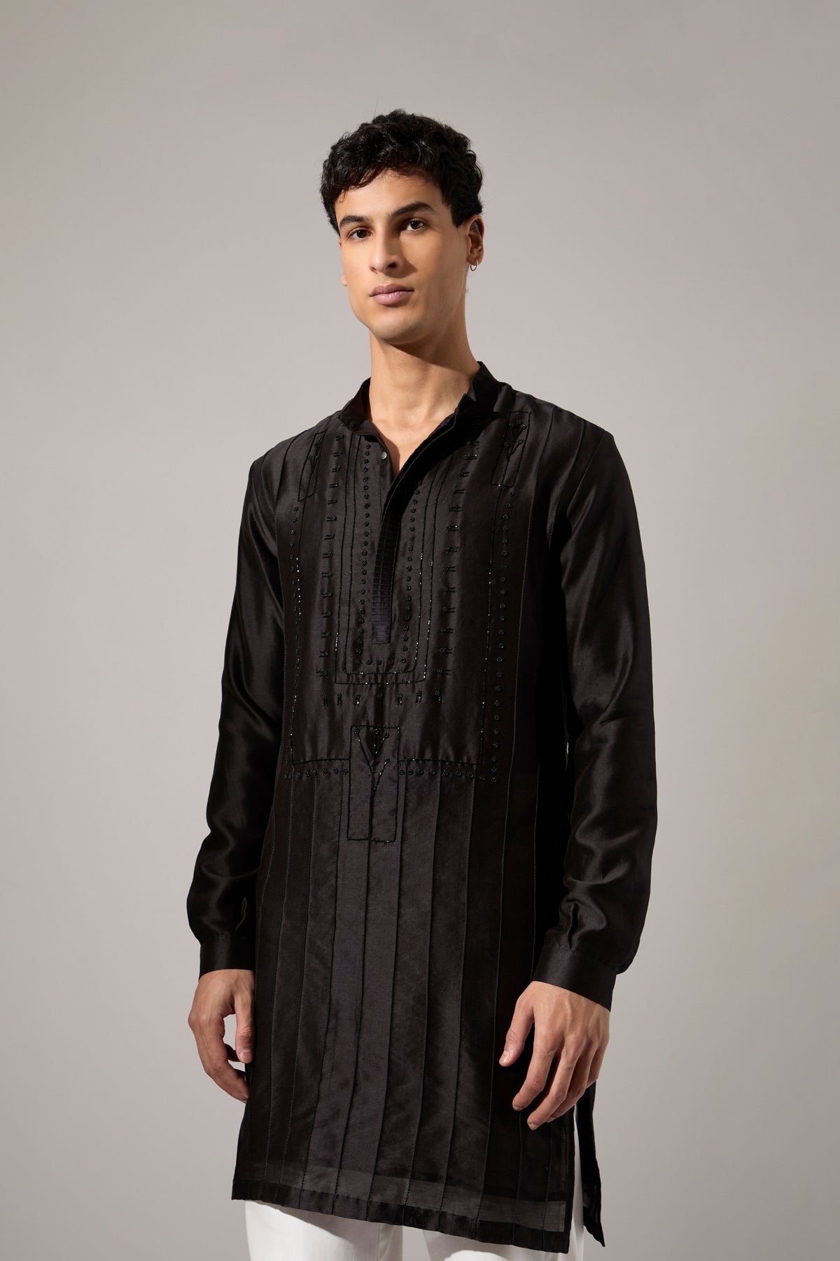 Robert Hand Embroidered Kurta Set