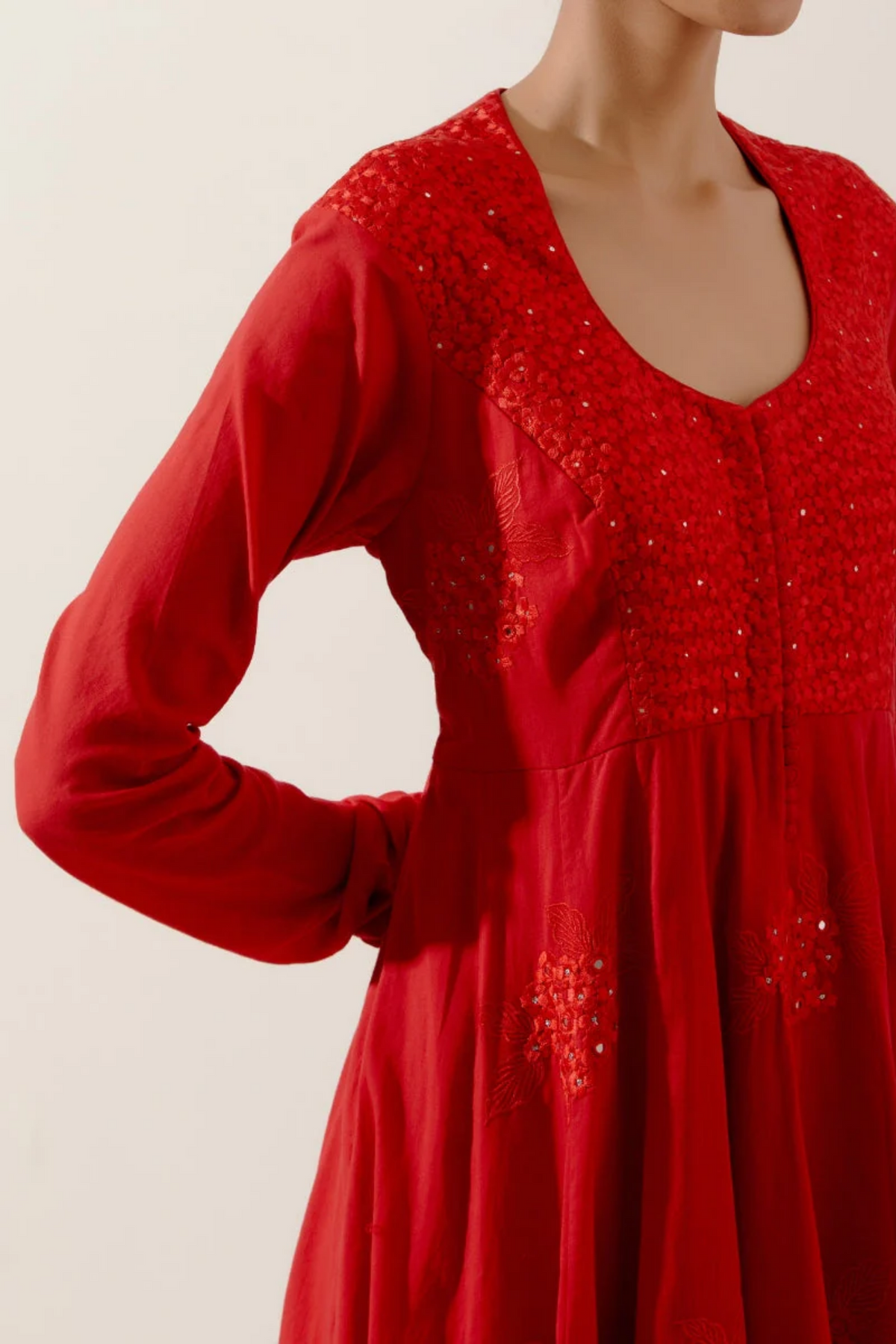 Gulmohar kali kurta set