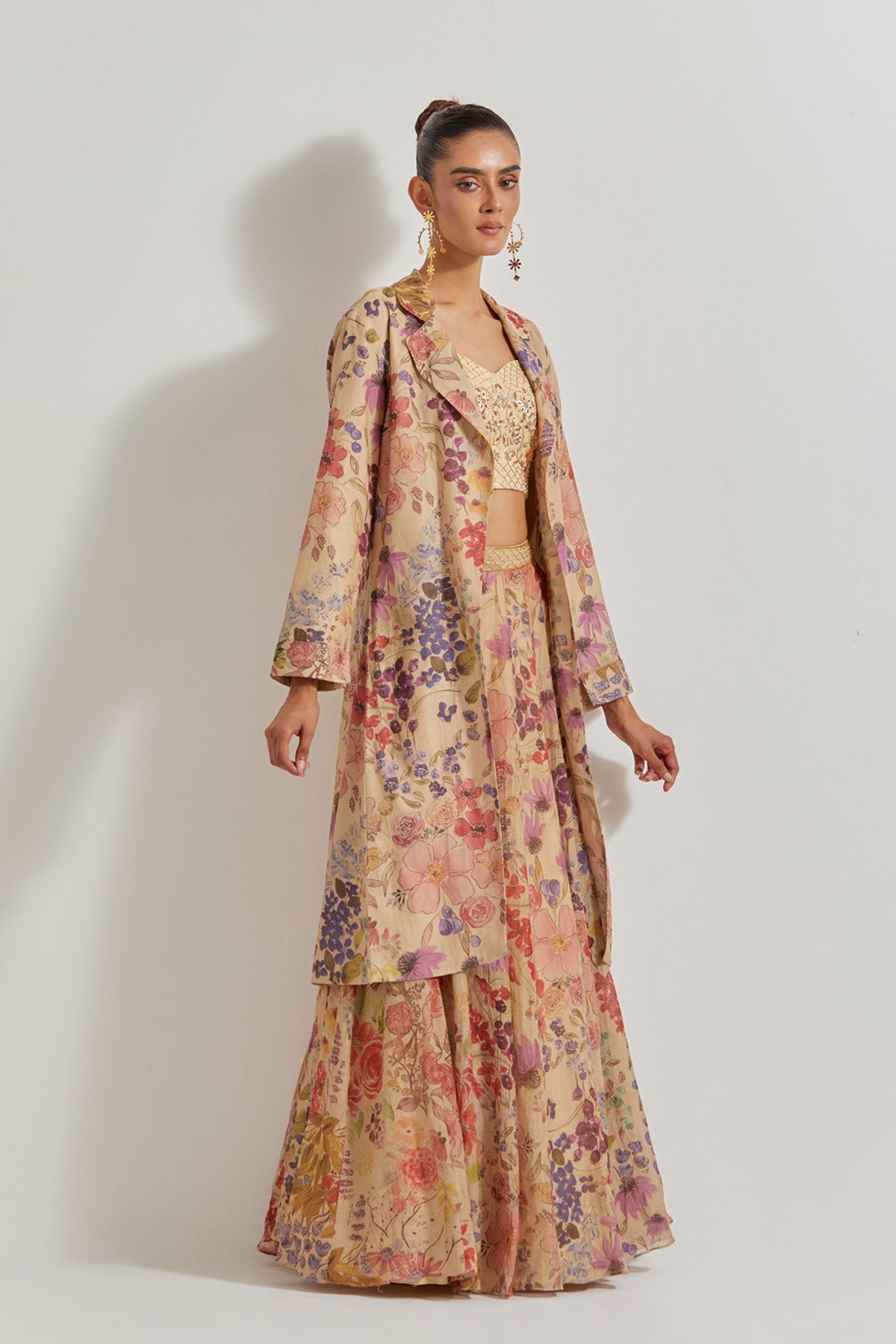 Tissue Chander Jacket Set