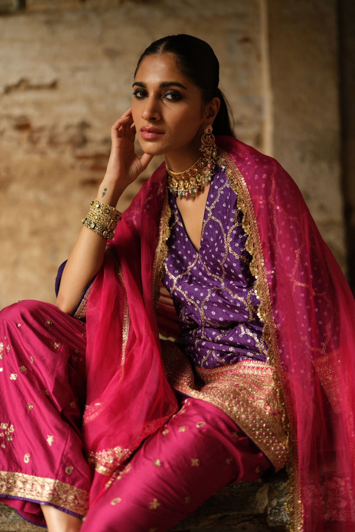 Rani Arc Organza Dupatta