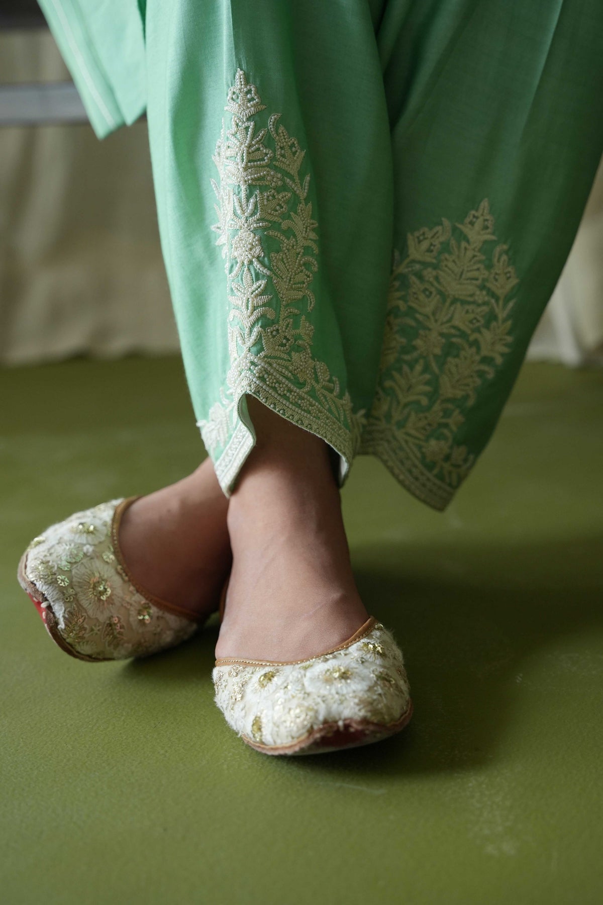 Pista Green Kurta Set