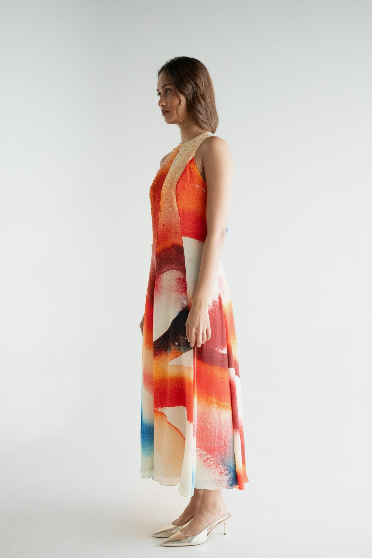 Multicolor Printed Dress