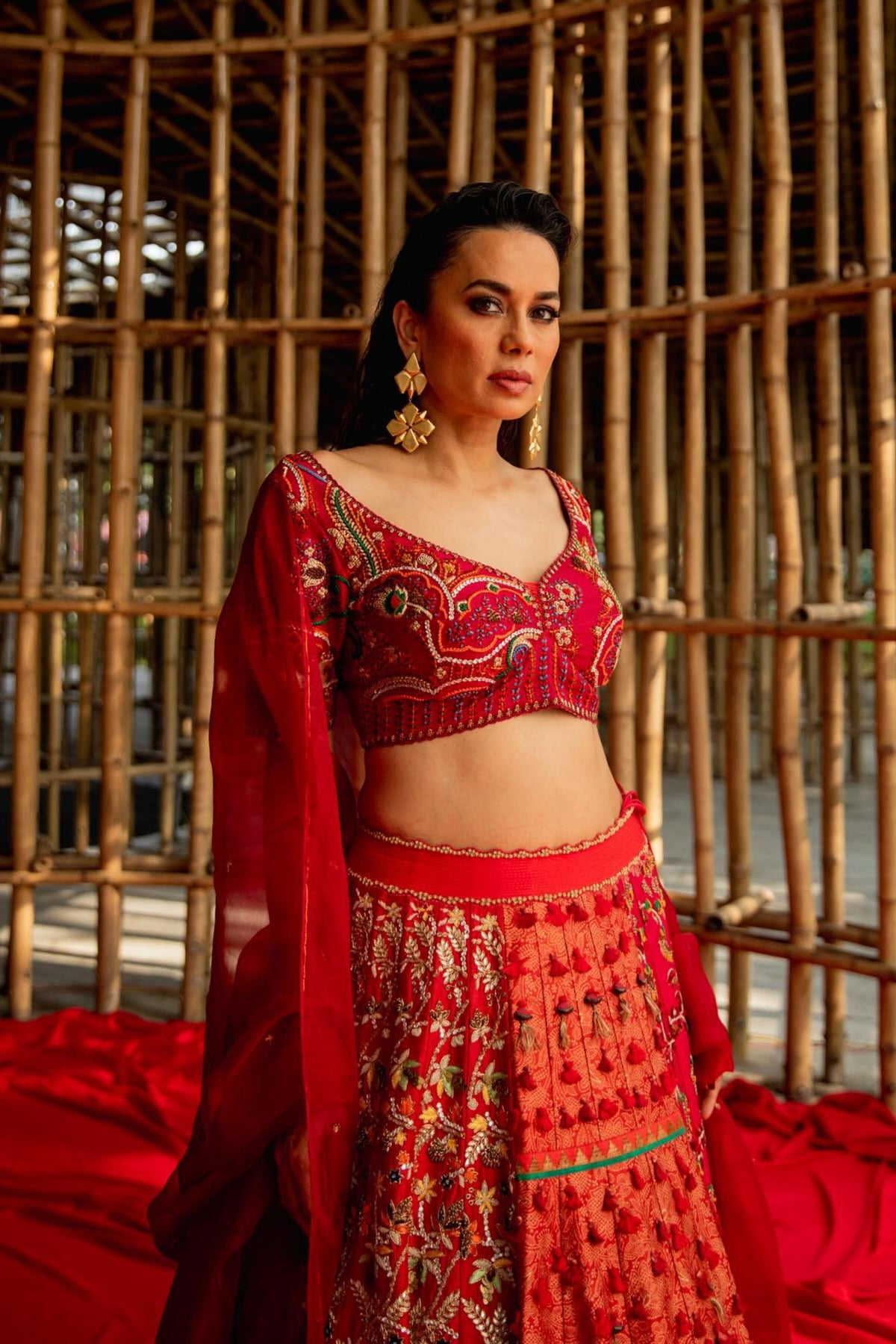 Red Lehenga Set