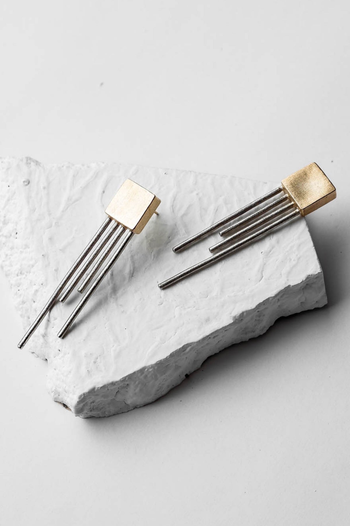 Square Trinity Earrings