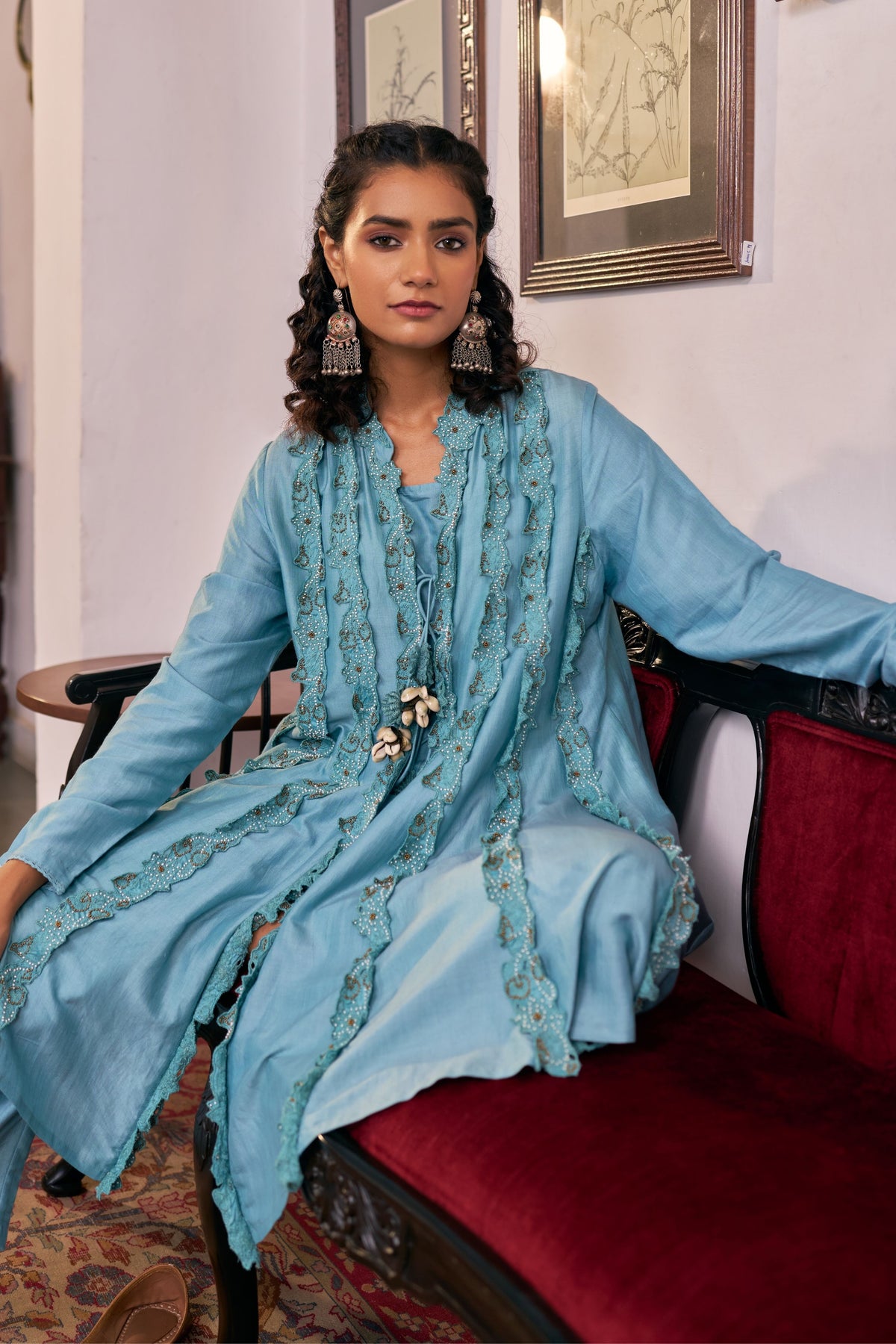 Blush Floral Kurta Set