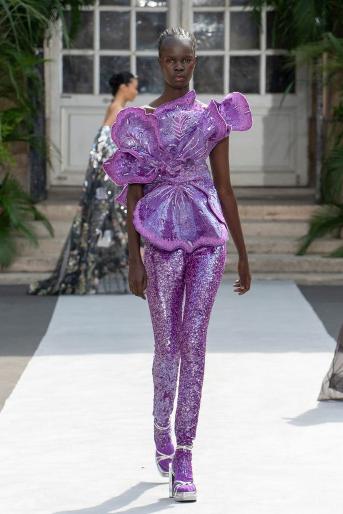 Amethyst Iris Corset Top Set