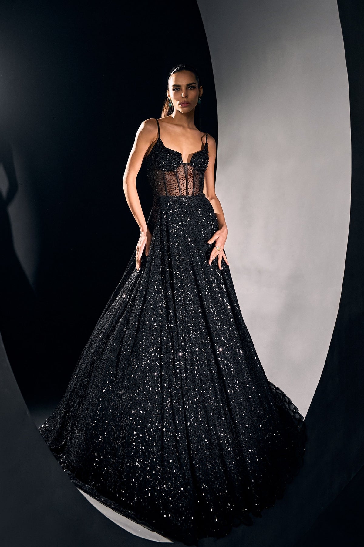Black Corset Gown