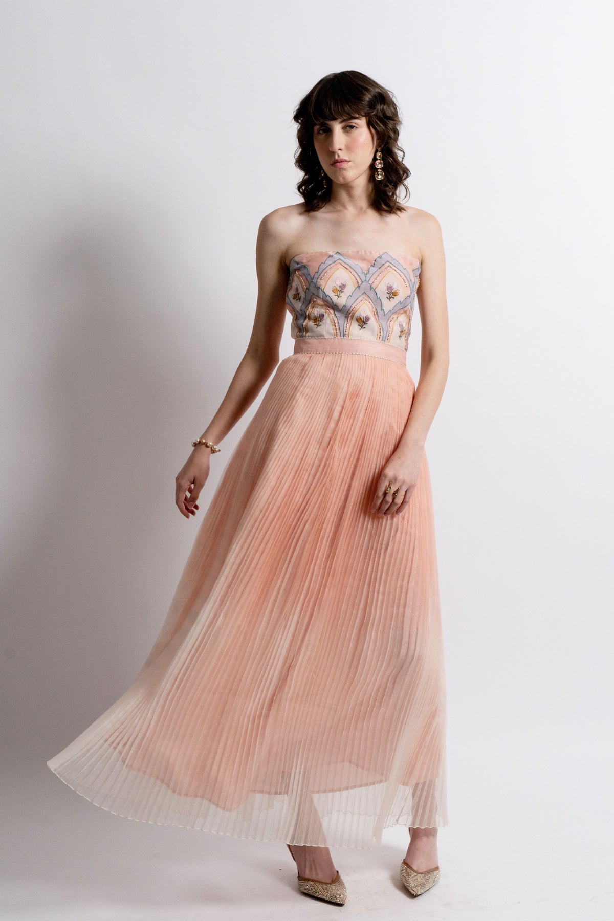 Elowen Peach gown