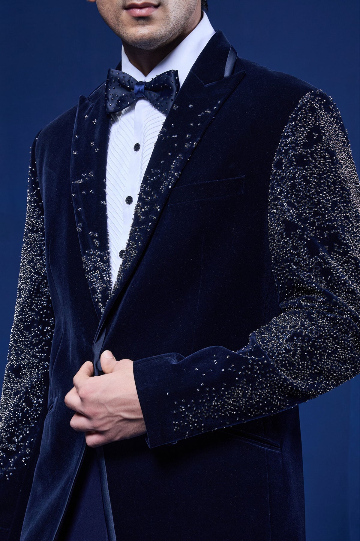 Navy Pearl Tuxedo