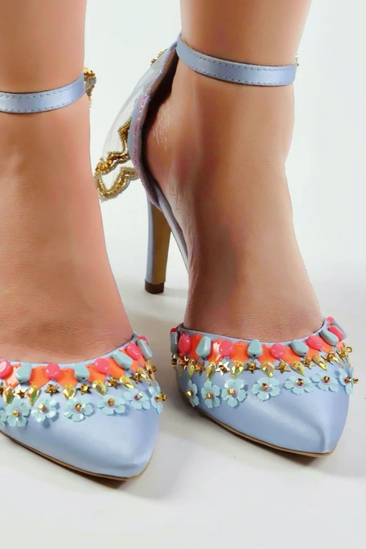 Blu Pandora 2.0 - Ice Blue Pointed Stilettos