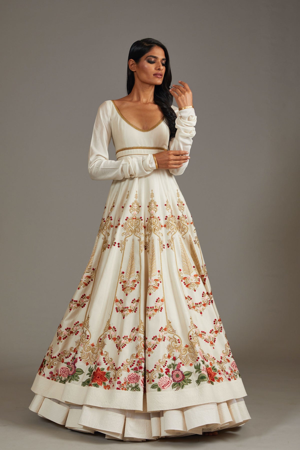 Embroidered Anarkali Set