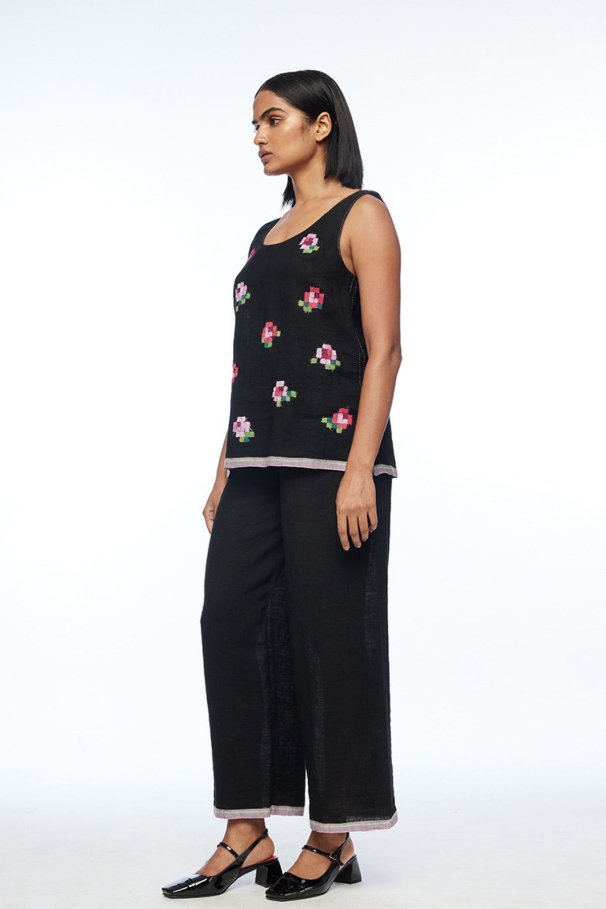 Black Bishopli Elasticated Pant