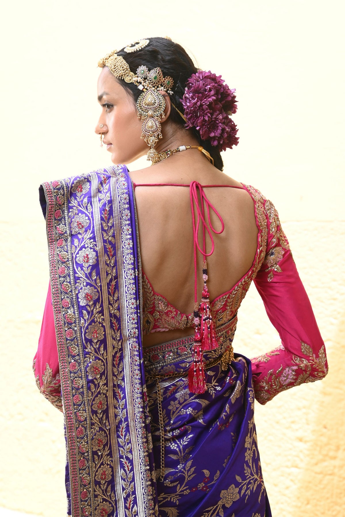 Gajlaxmi Fuchsia Blouse