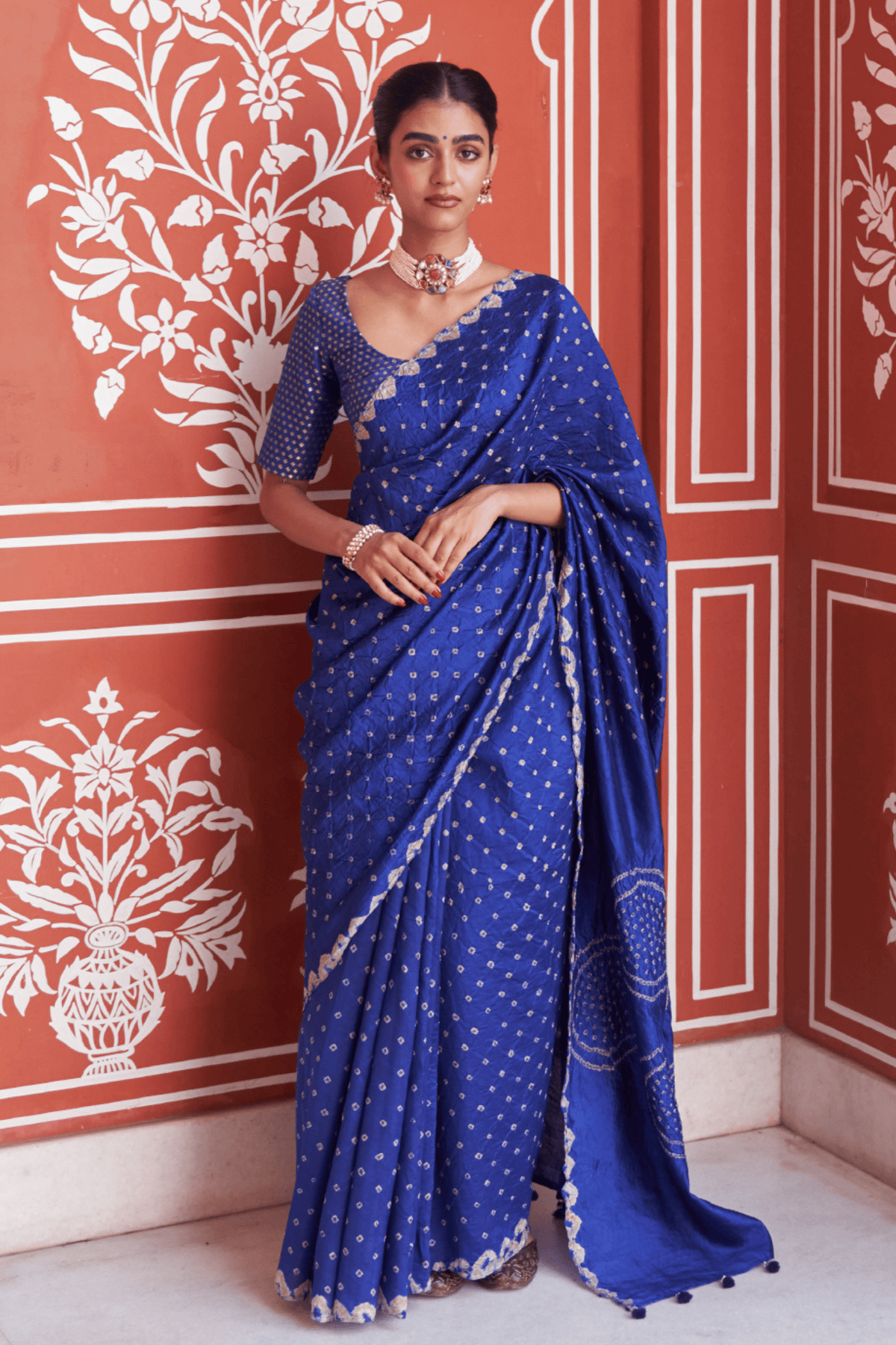 Nandini Blue Saree