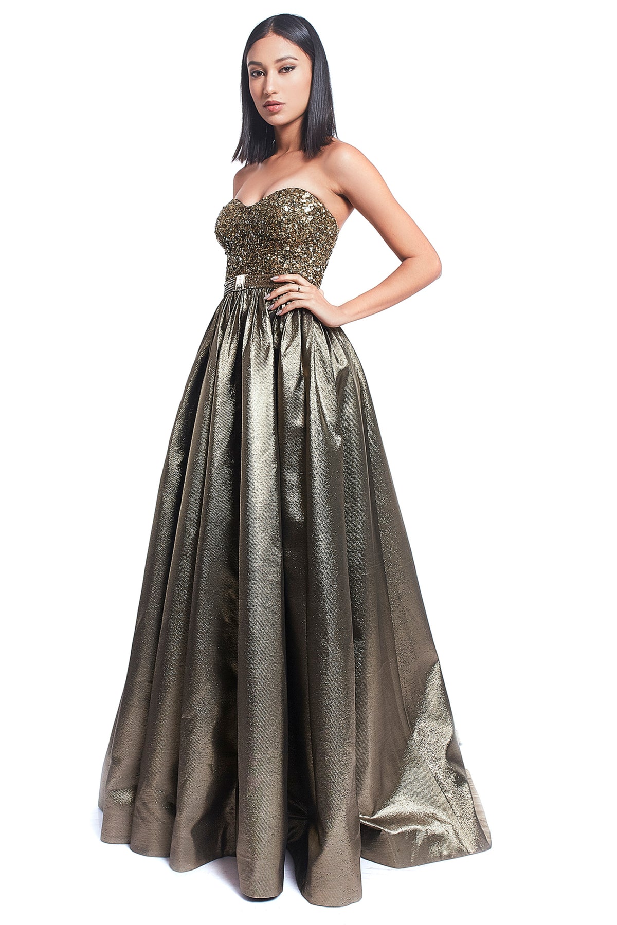 Gold Tube Long Gown