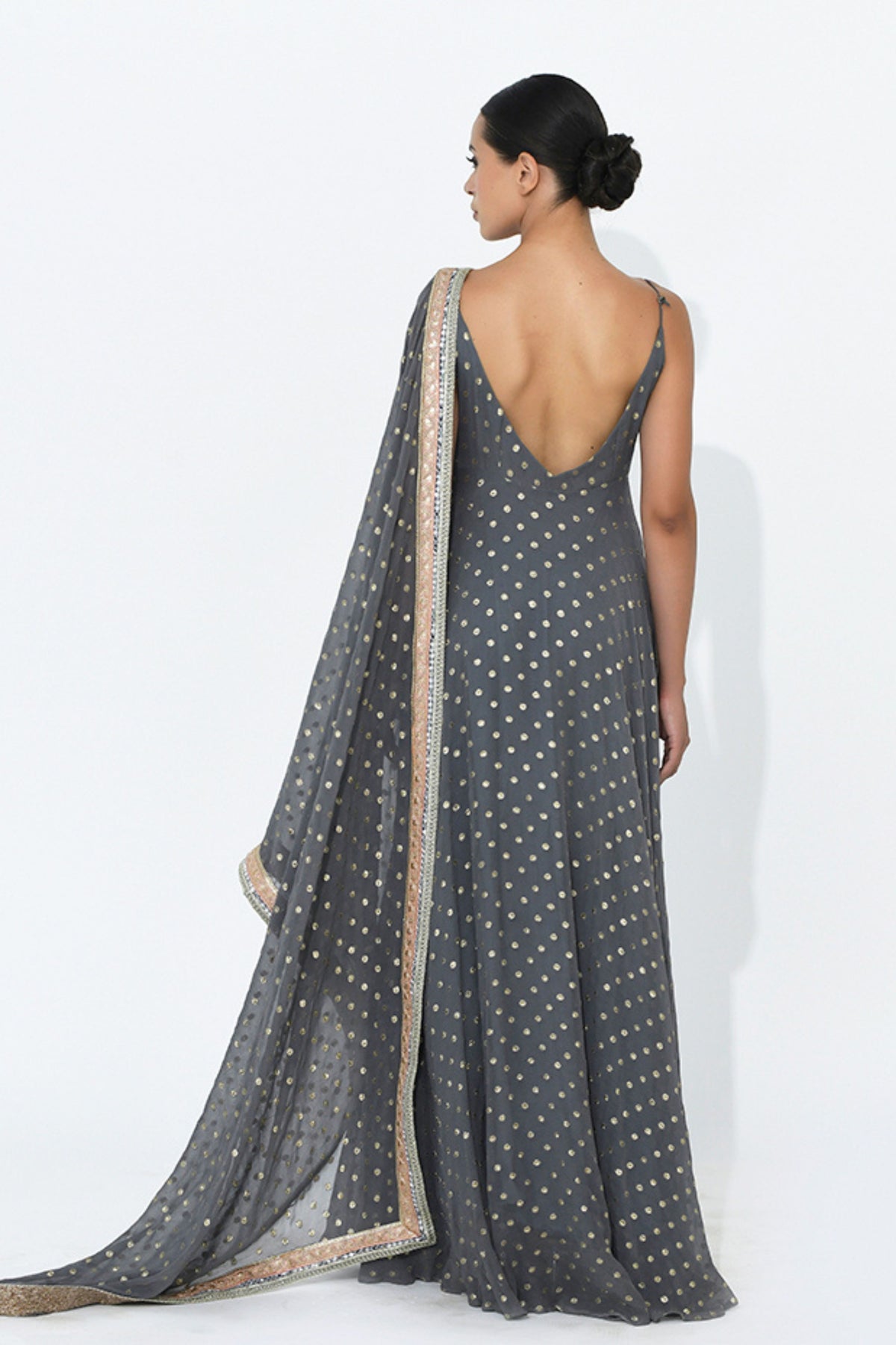 Fossil Anarkali Set