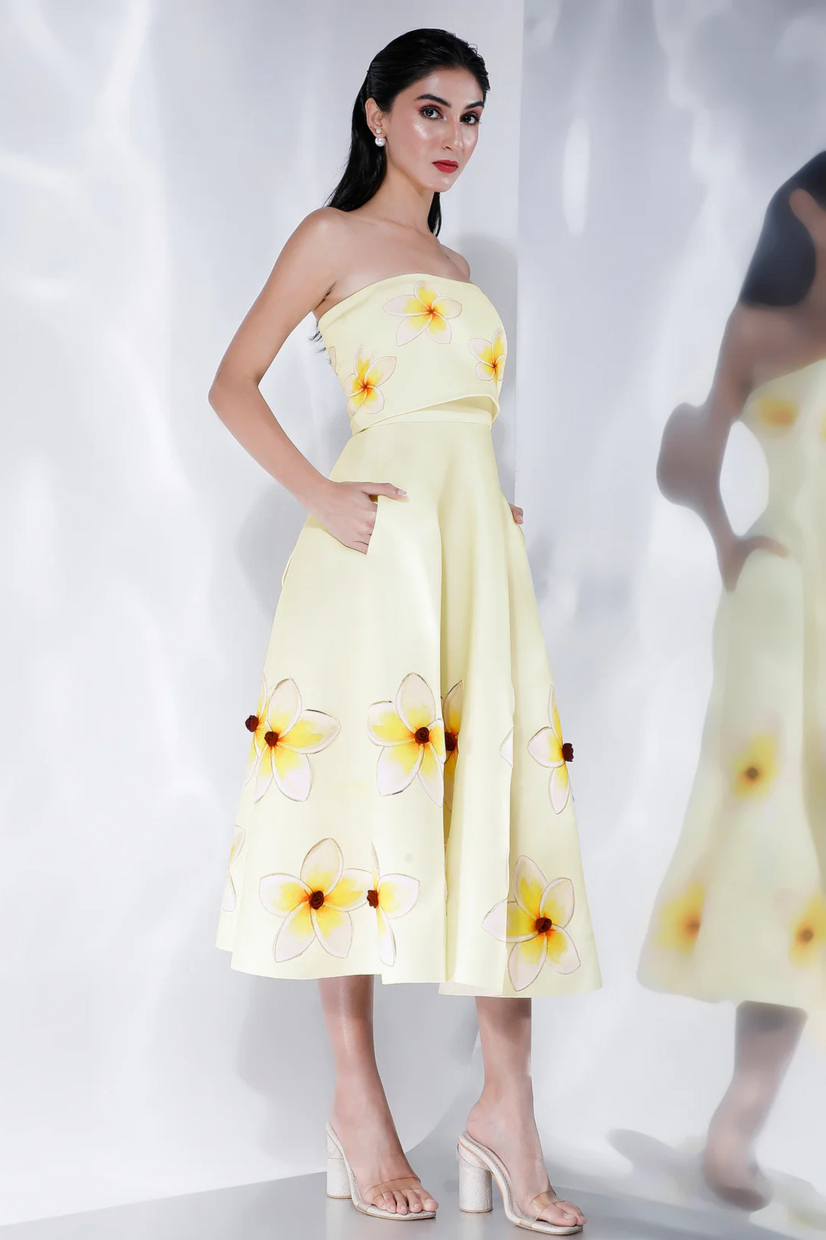 Yellow Printed Dress