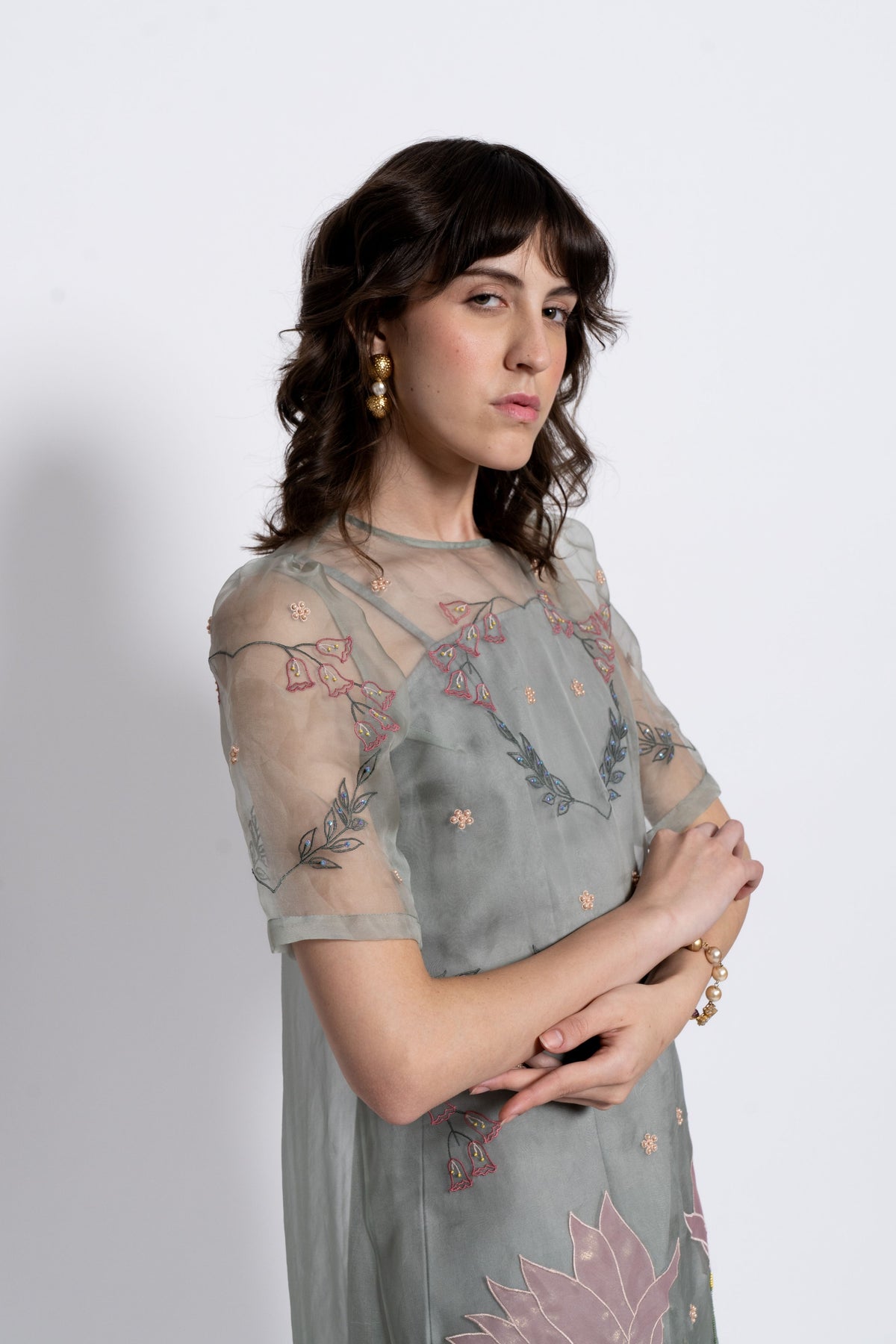 Sage Moonflower Dress