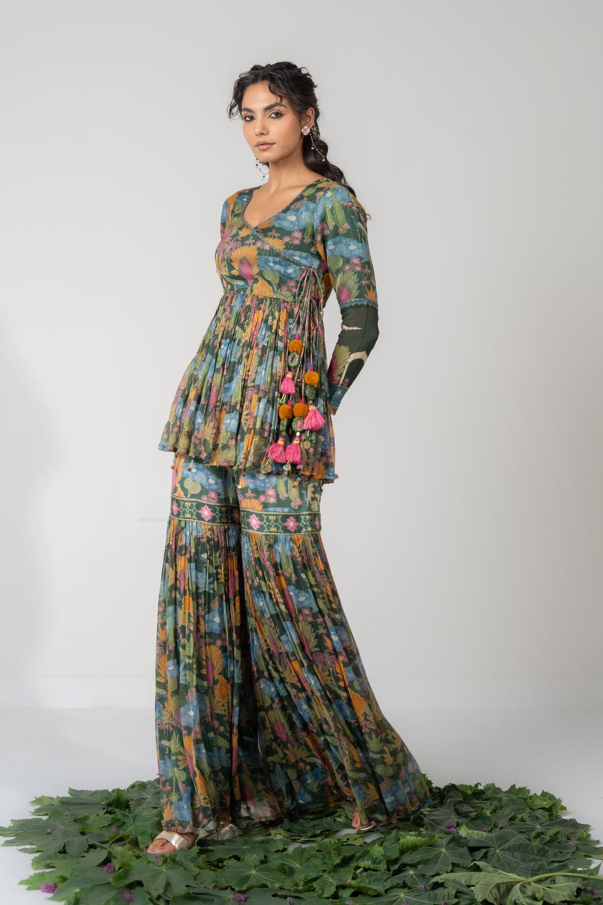 Lotus Gharara Set