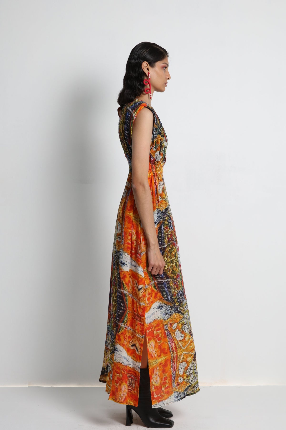 Multicolour Printed Dress