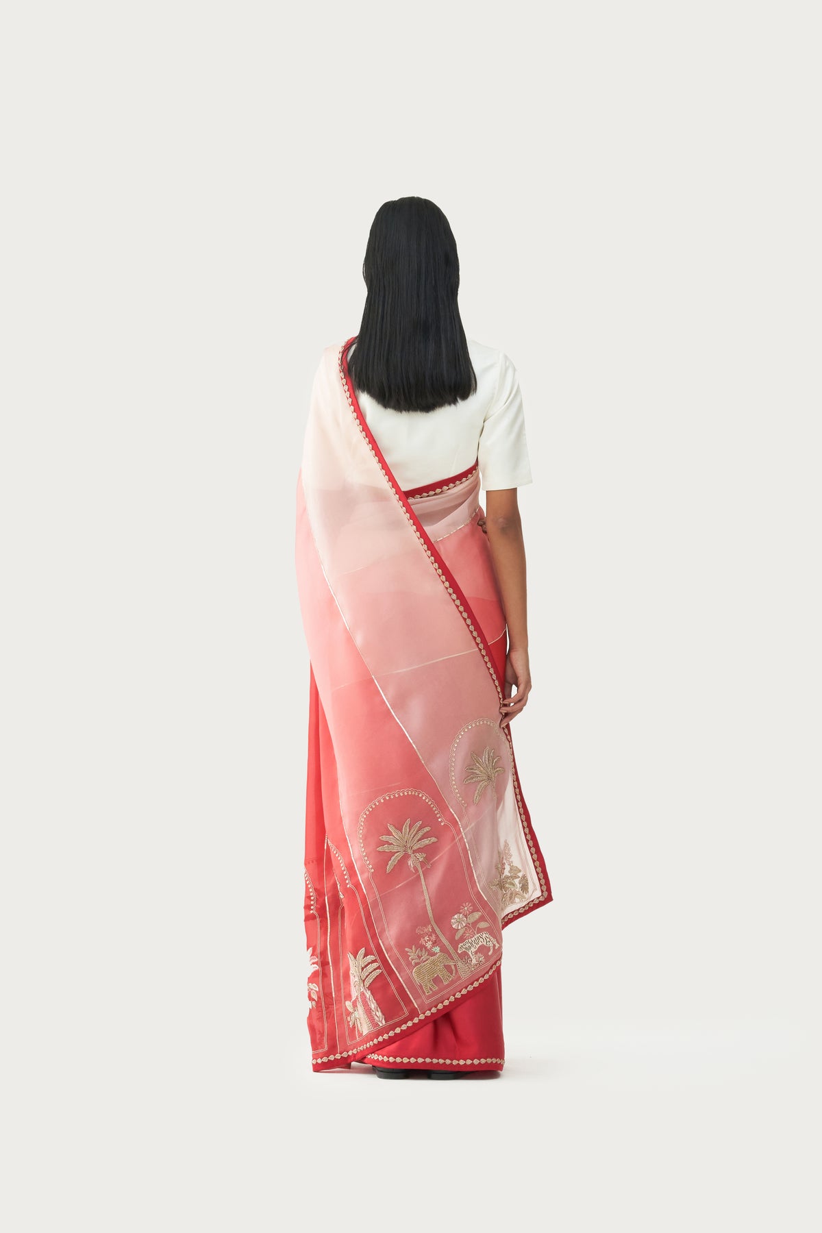 Meknes ruby saree