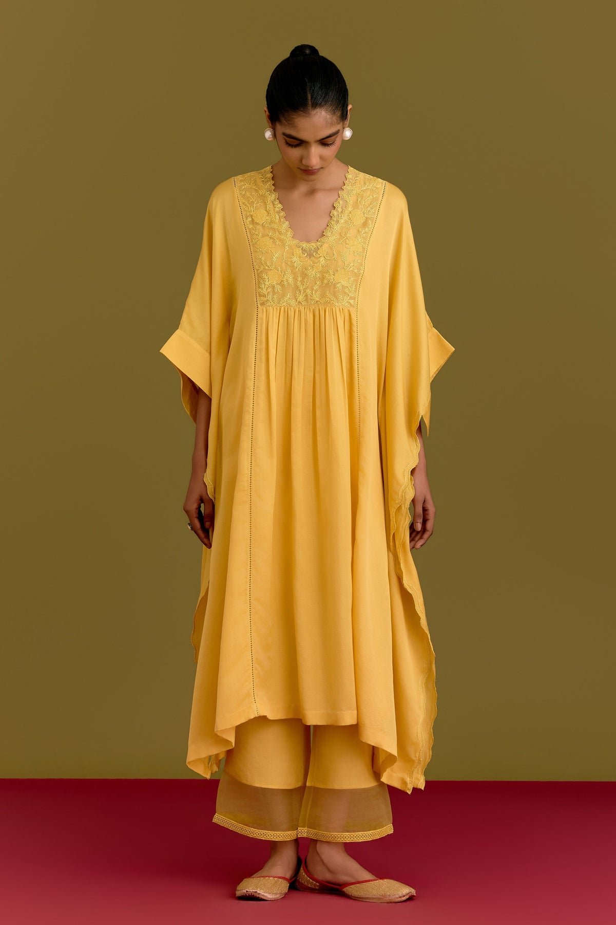 Yellow Kaftan Set