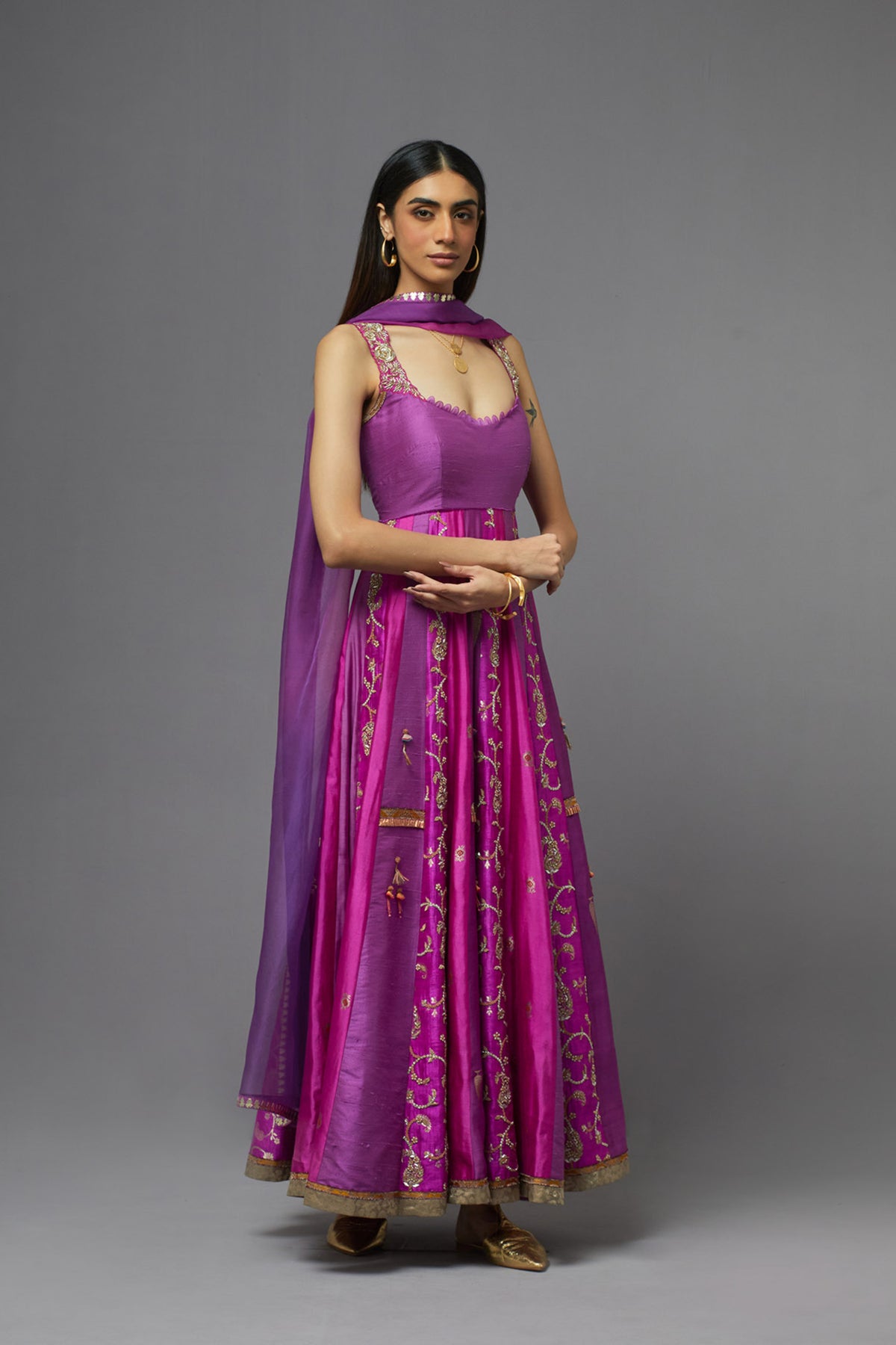 Purple Kalidaar Set