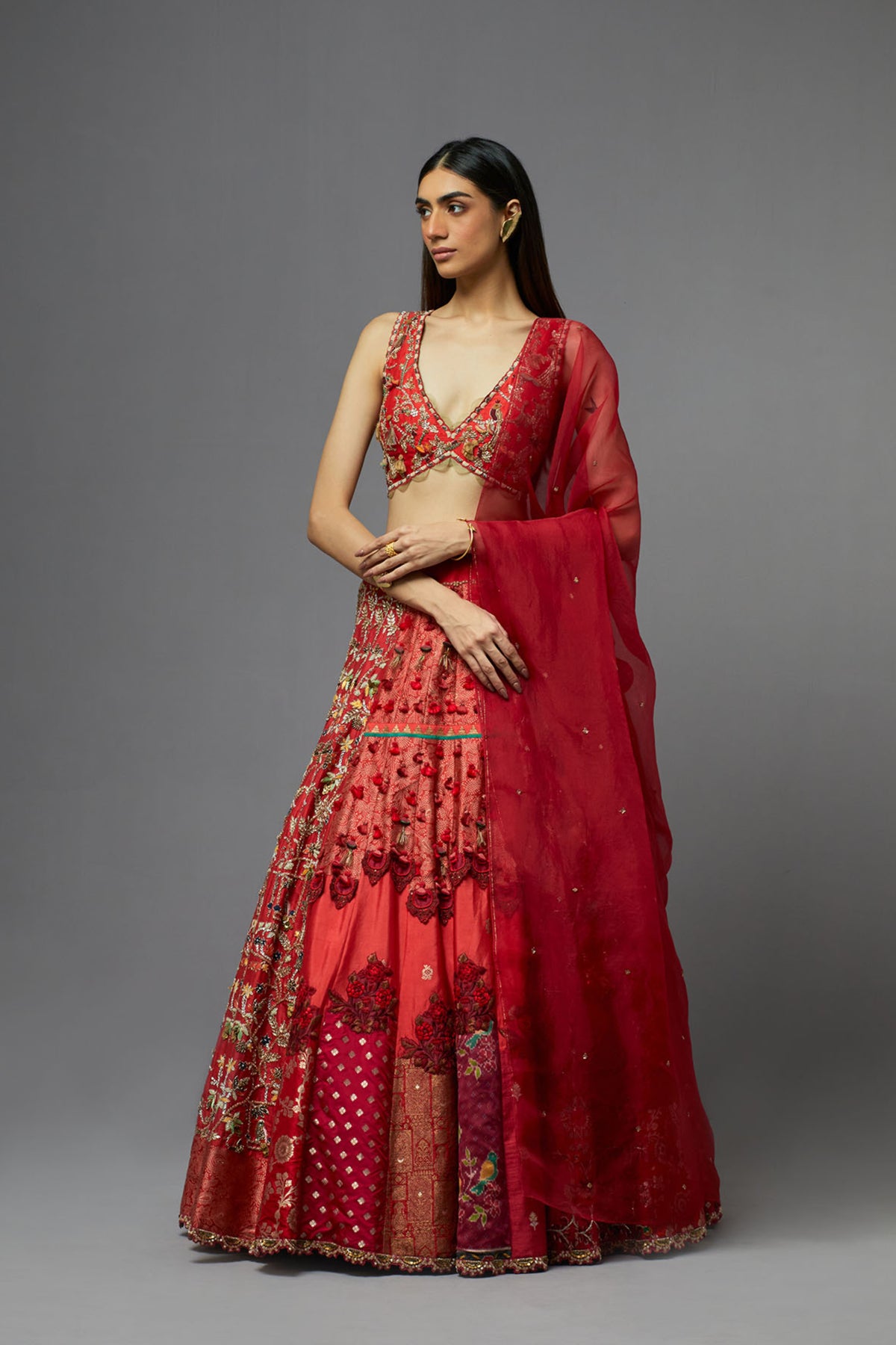 Red Lehenga Set