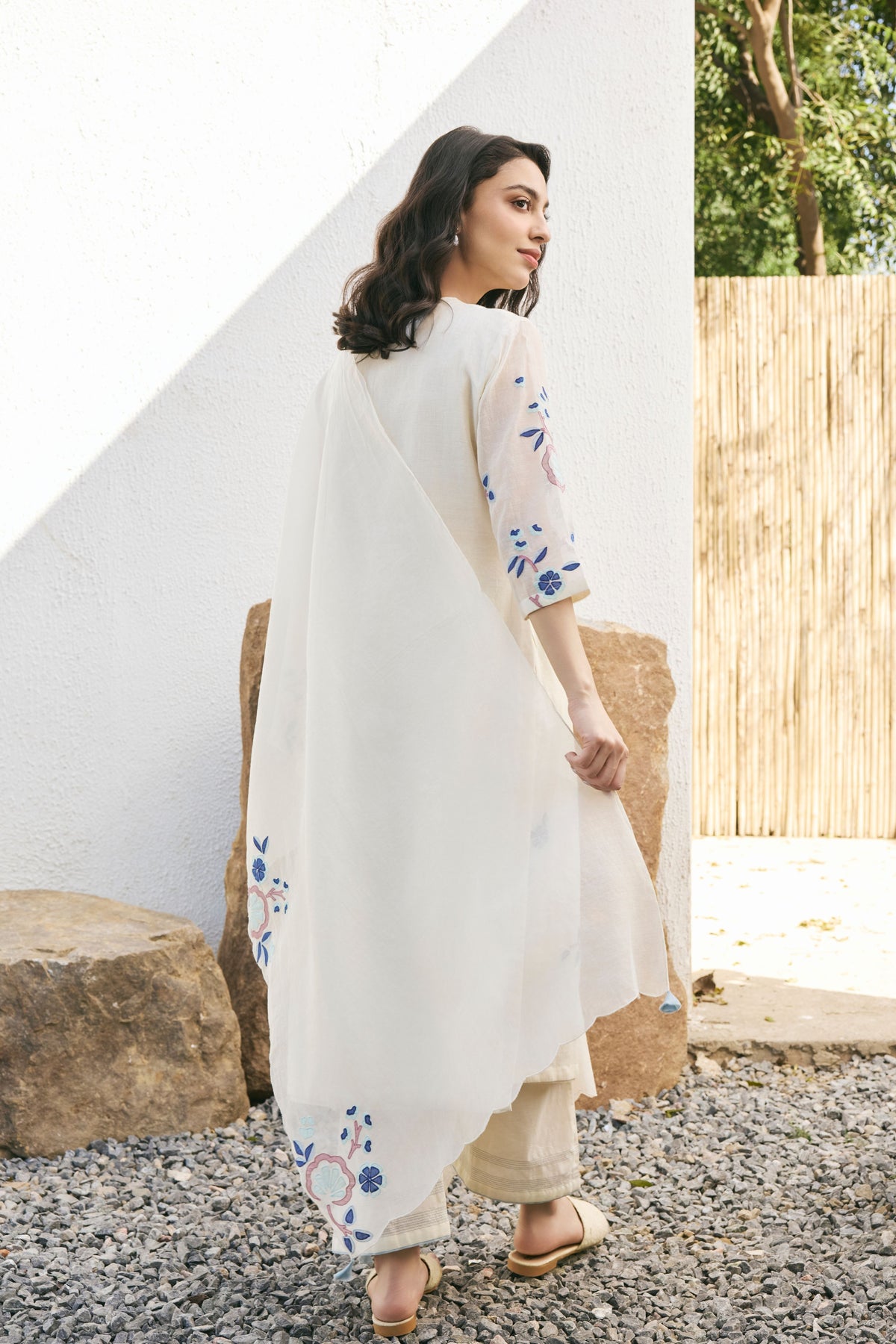 Pearl Applique Kurta Set
