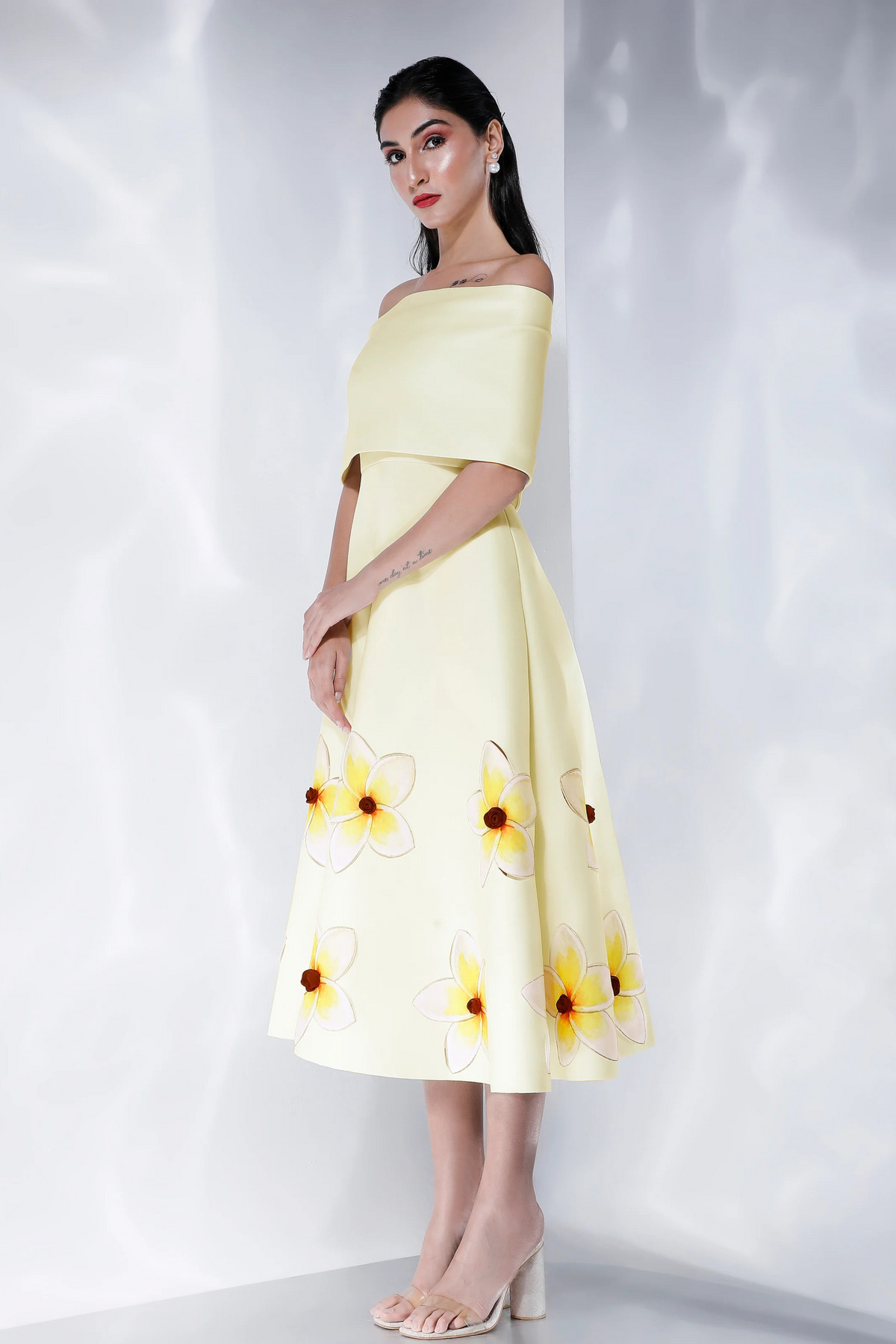 Cordelia Yellow Printed Dress