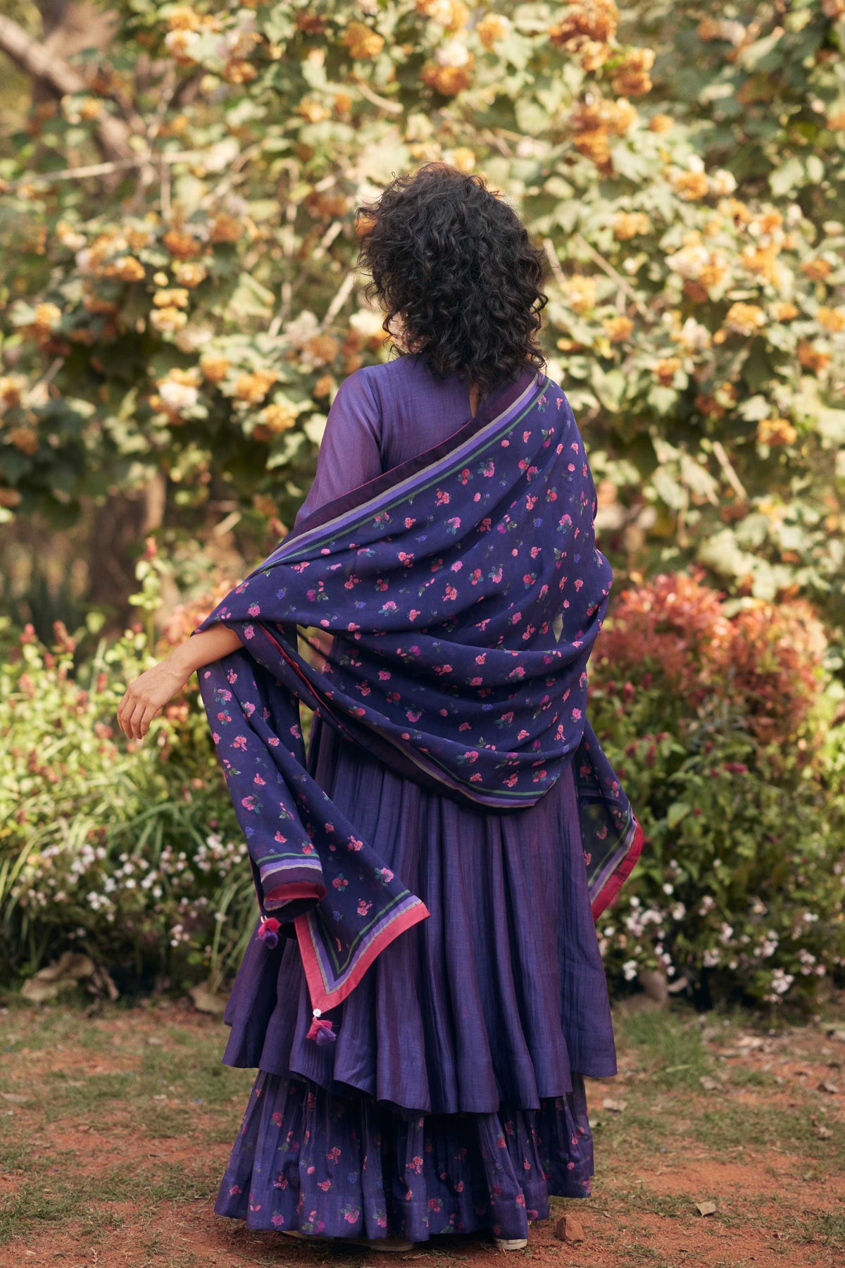 Grape Jelly Anarkali Set