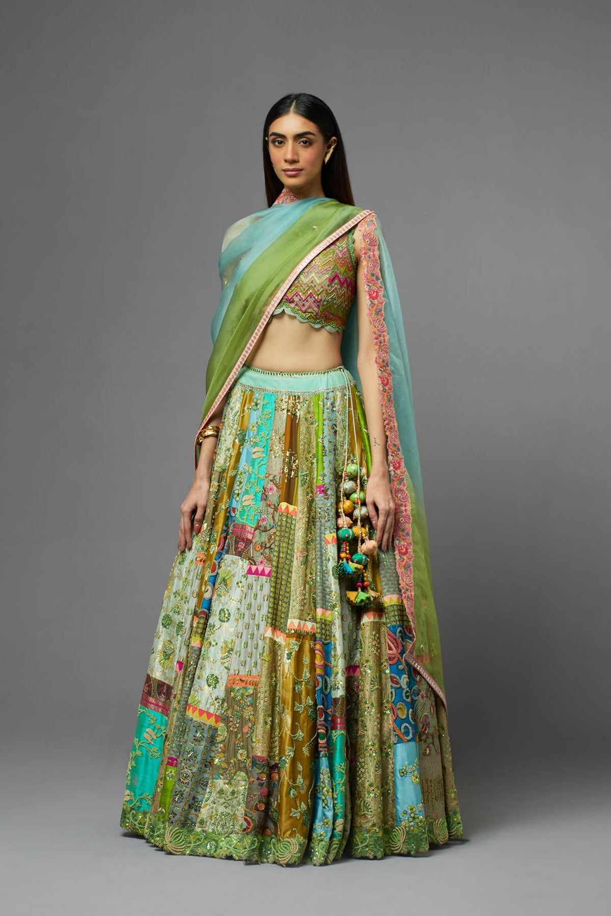 Green Lehenga Set