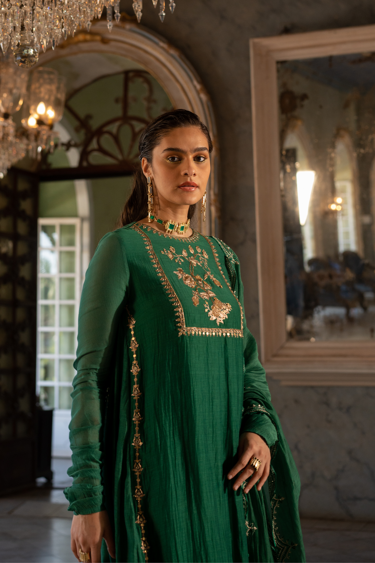 Emerald Green Kurta Set