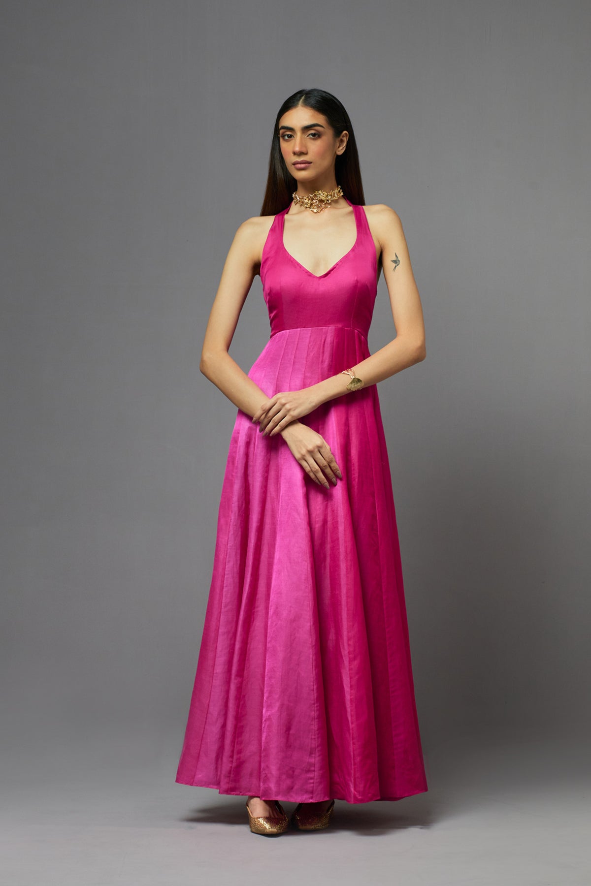 Fuchsia Kalidaar Jacket Set