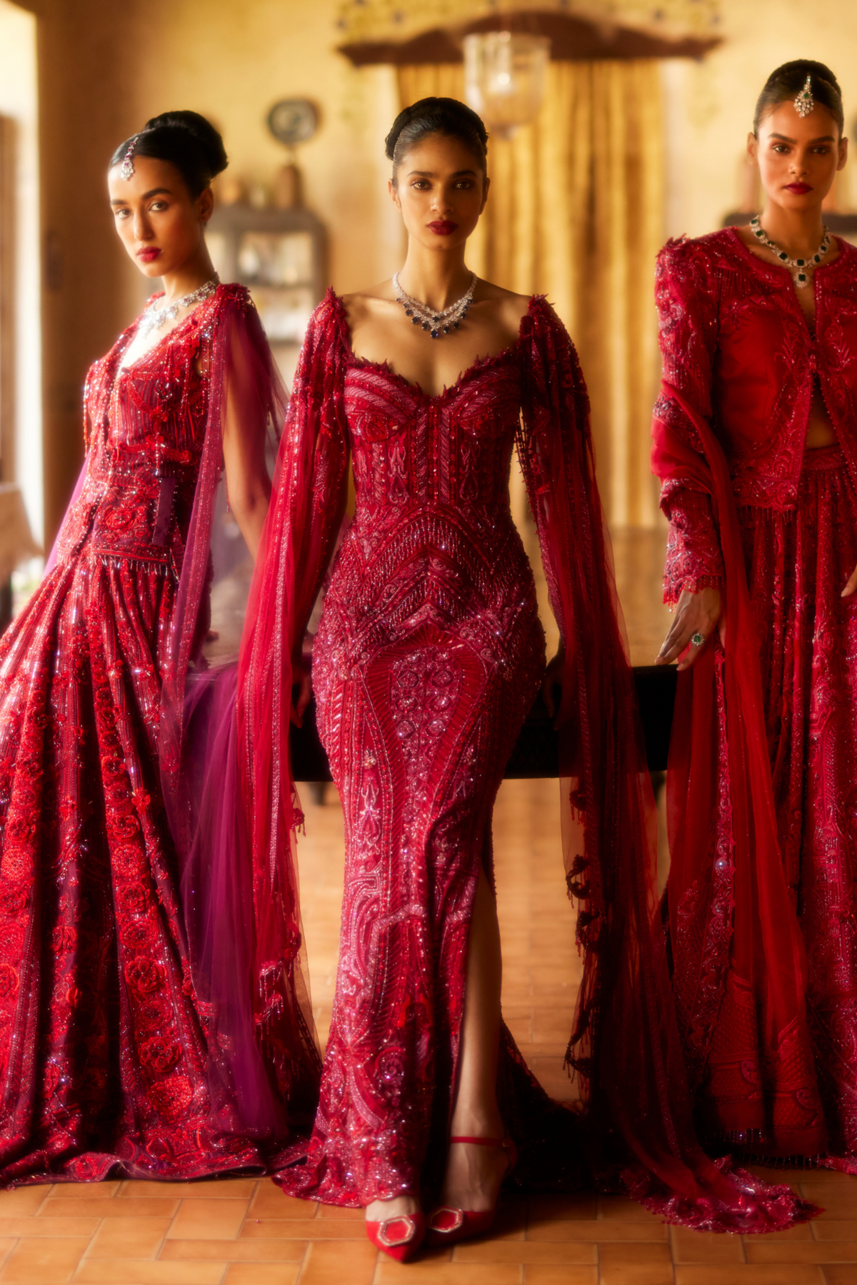 Red Gown With Wings
