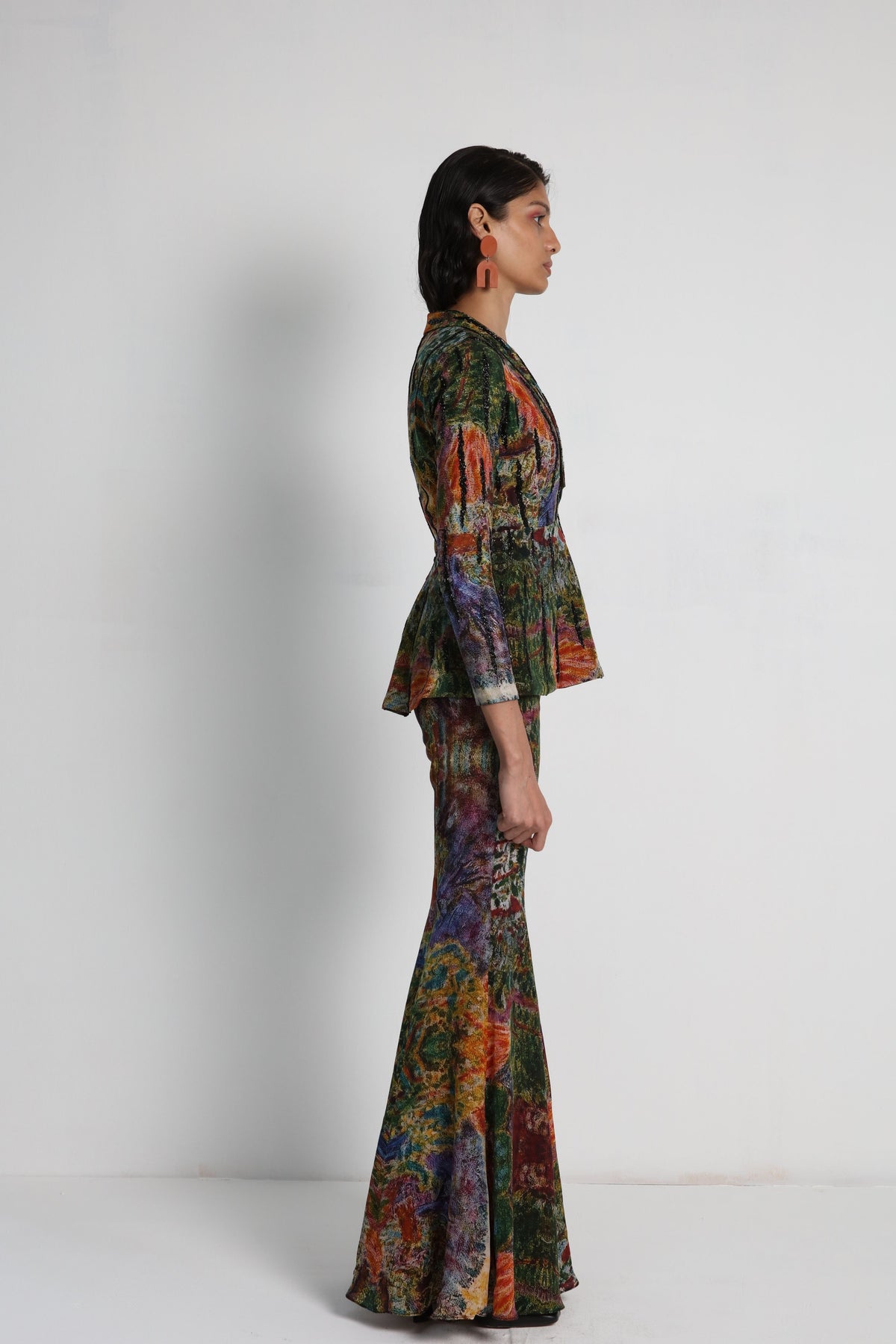 Multicolour Printed Sharara Set